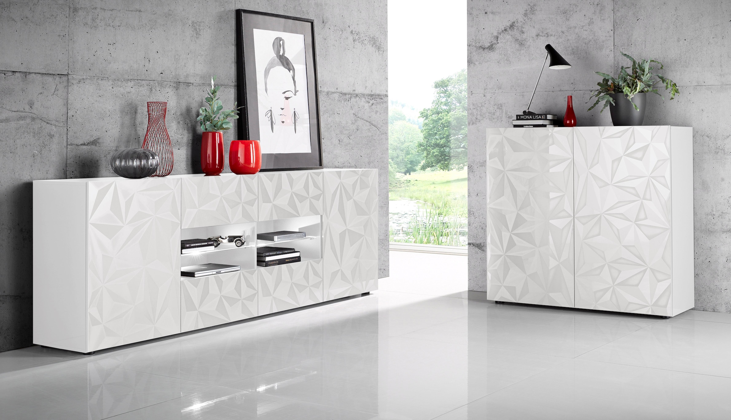 INOSIGN Sideboard »Prisma«, Breite 241 cm