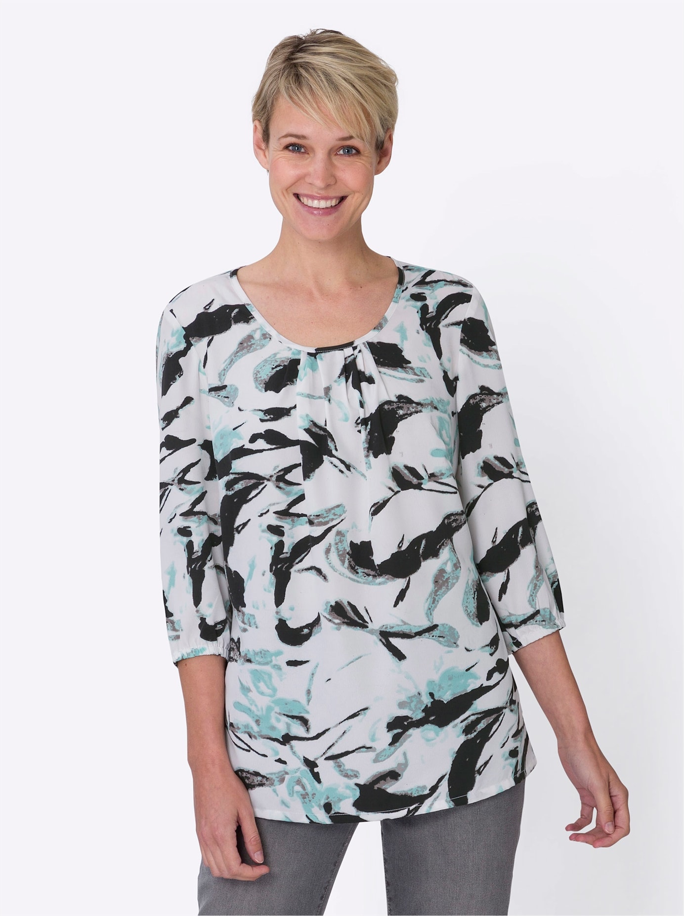 Classic Basics Druckbluse