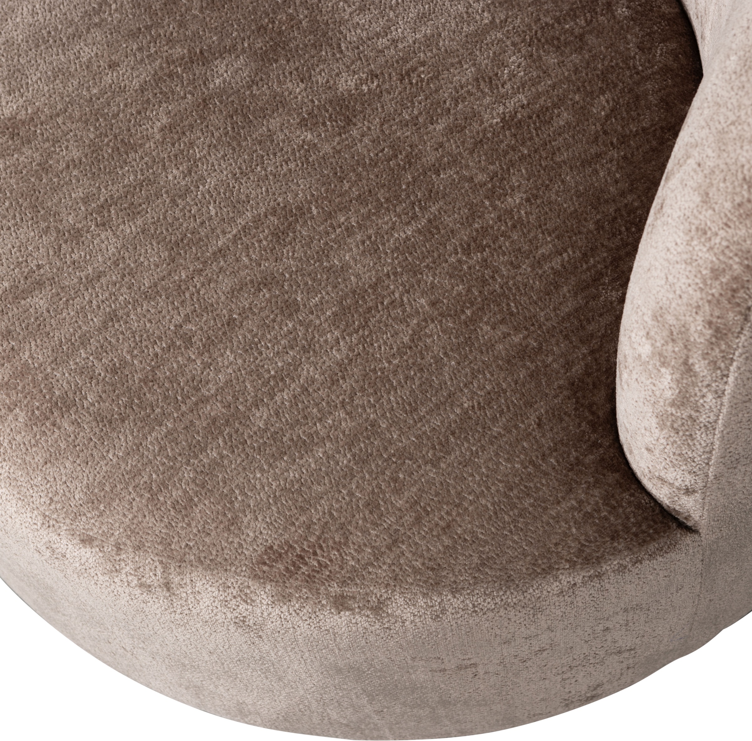WOOOD Fauteuil pivotant »Popular Chenille-Bezug mit Drehmechanismus H 72 x B 81 x T 80 cm« Capacité de charge 100 kg, multiplex pin, résistance maximale à l'usure