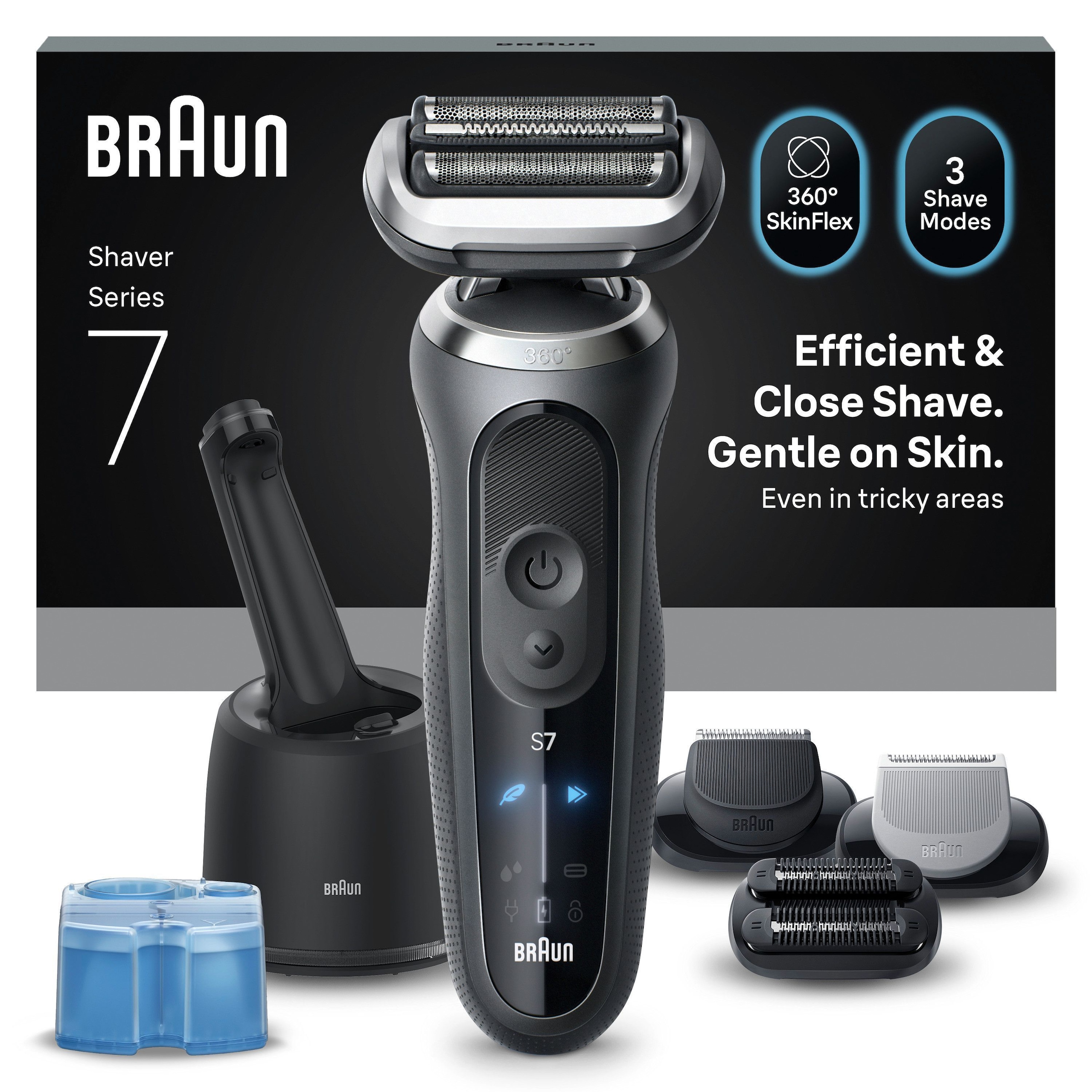 Image of Braun Elektrorasierer "Series 7 72-G7865cc" Smart Care Center 3 Stk. Aufsätze 4in1 SmartCare Center, +3 Aufsätze, 100% wasserdicht, Made in Germany
