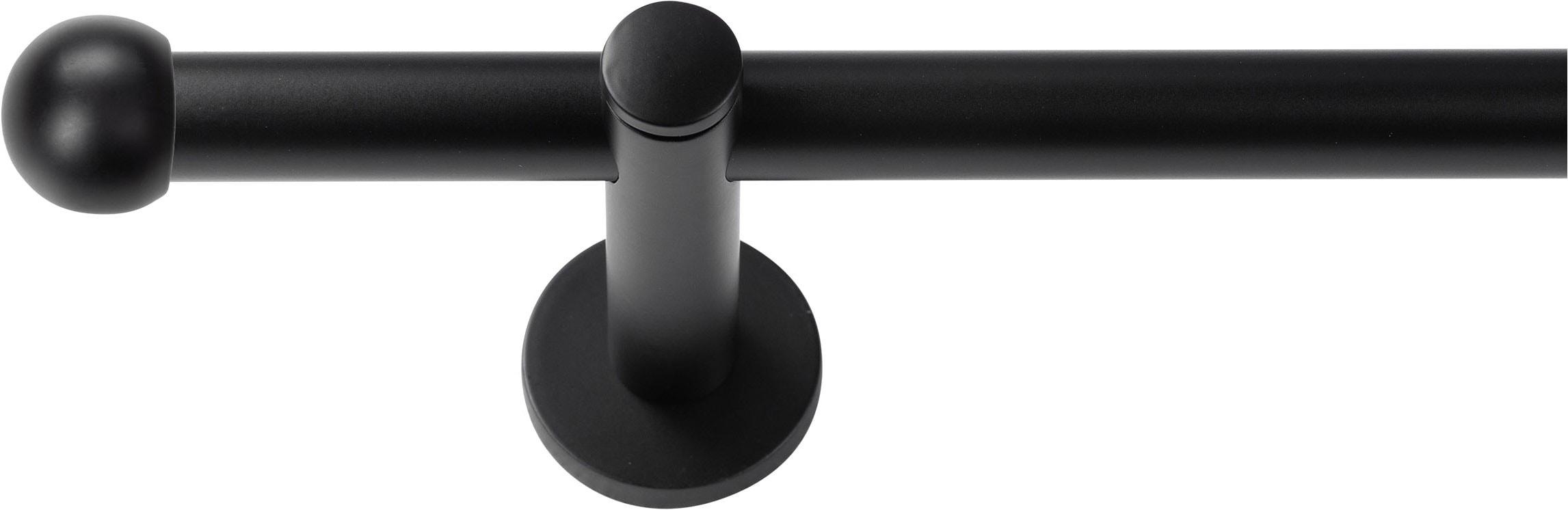 Image of SN DECO GROUP "Gardinenstange Strassburg Ø 19 mm, 1-läufig, Fixmass, verschraubt" Ø 19 mm Fixmass;kürzbar