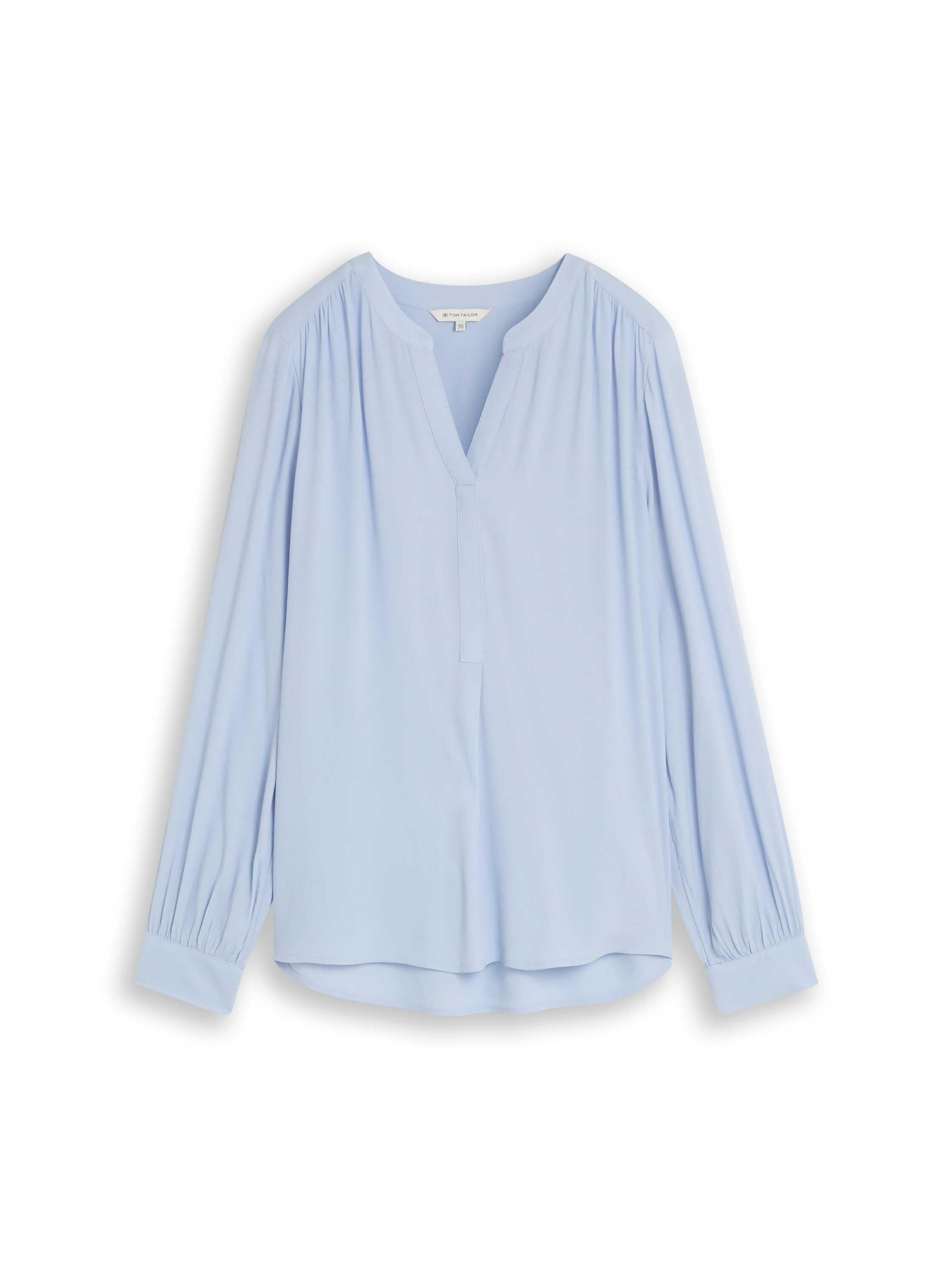 TOM TAILOR Blouse à manches longues »Regular« Blouse d'été style tunique - viscose