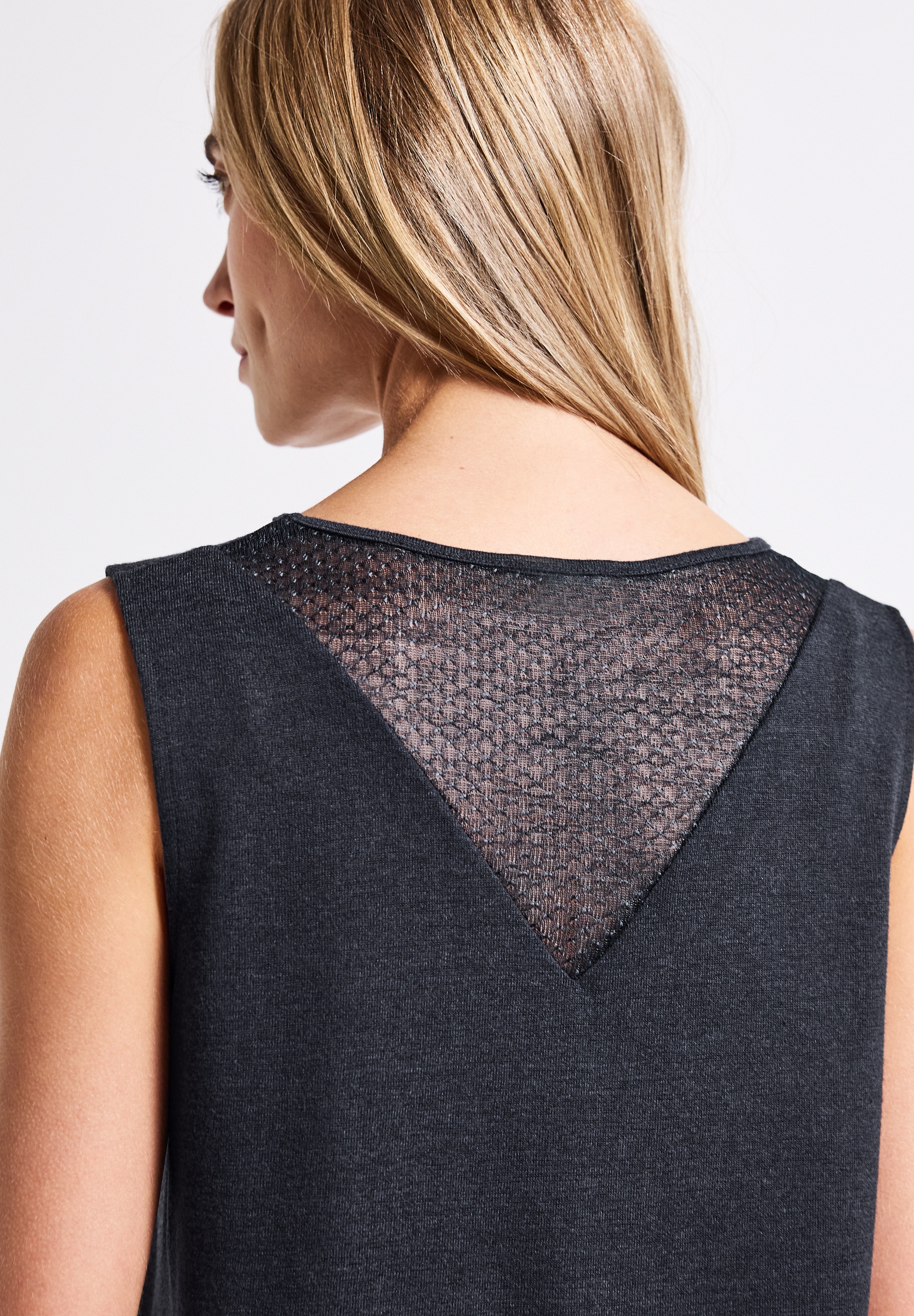 STREET ONE Shirttop, mit Spitze