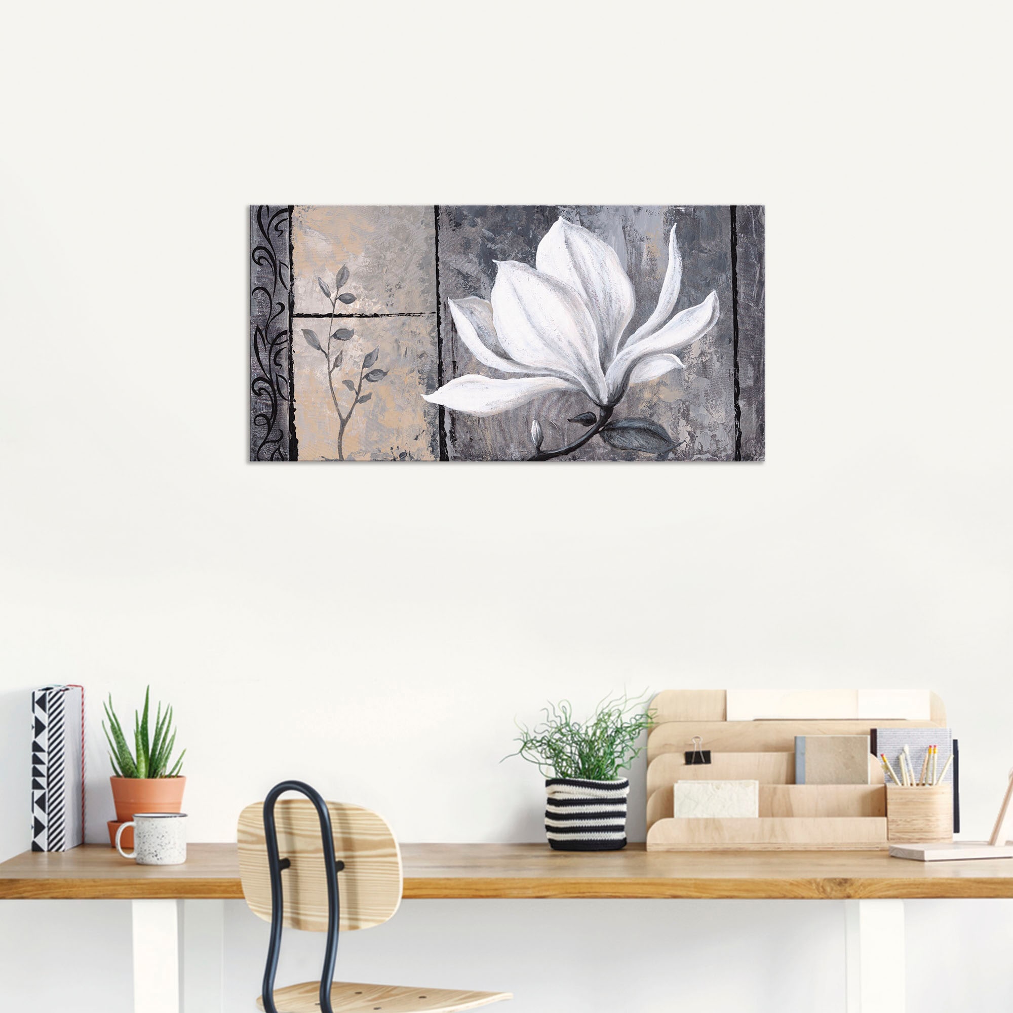 Artland Wandbild »Klassische Magnolie«, Blumen, (1 St.), als Alubild, Outdoorbild, Leinwandbild, Poster, Wandaufkleber