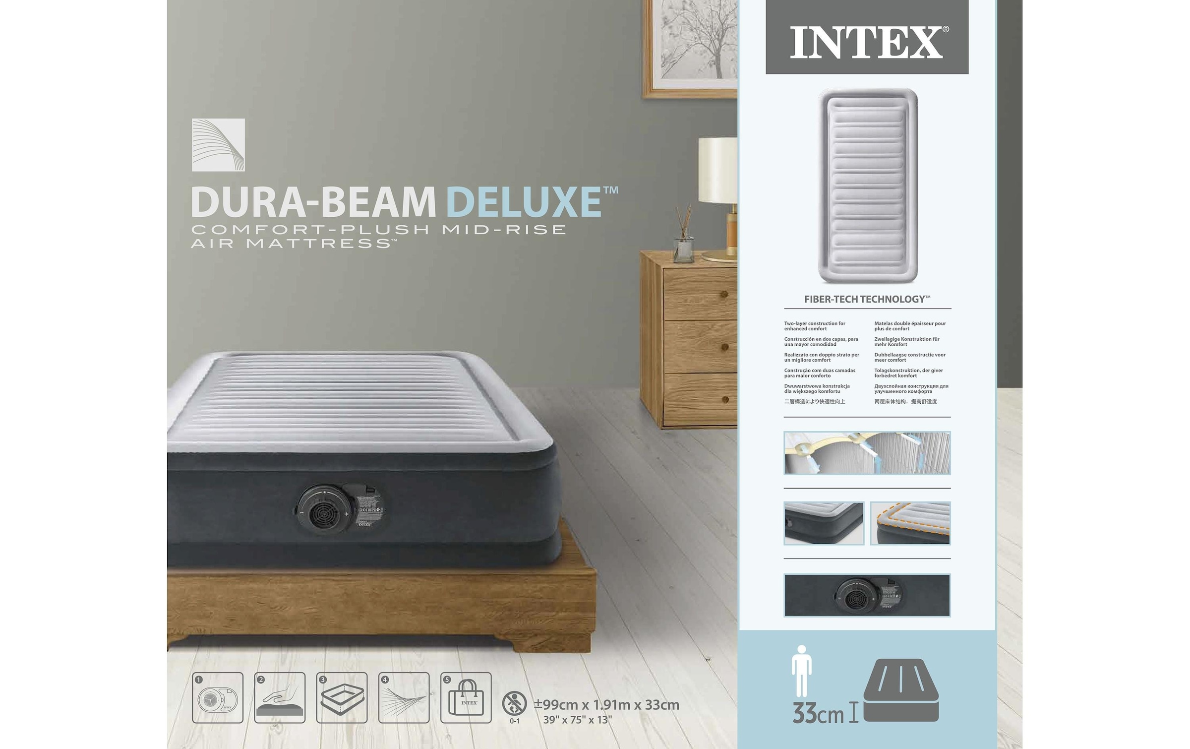 Intex Luftbett »Deluxe Comfort-Plush«