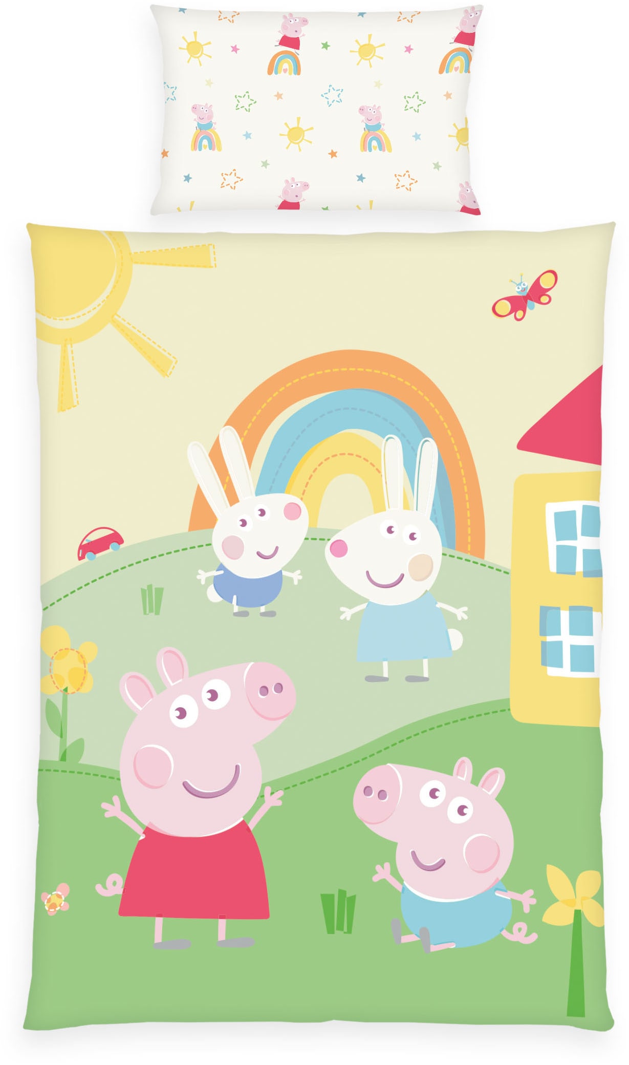 Image of Baby Best Babybettwäsche "Peppa Pig" 2 Stk. Wendebettwäsche