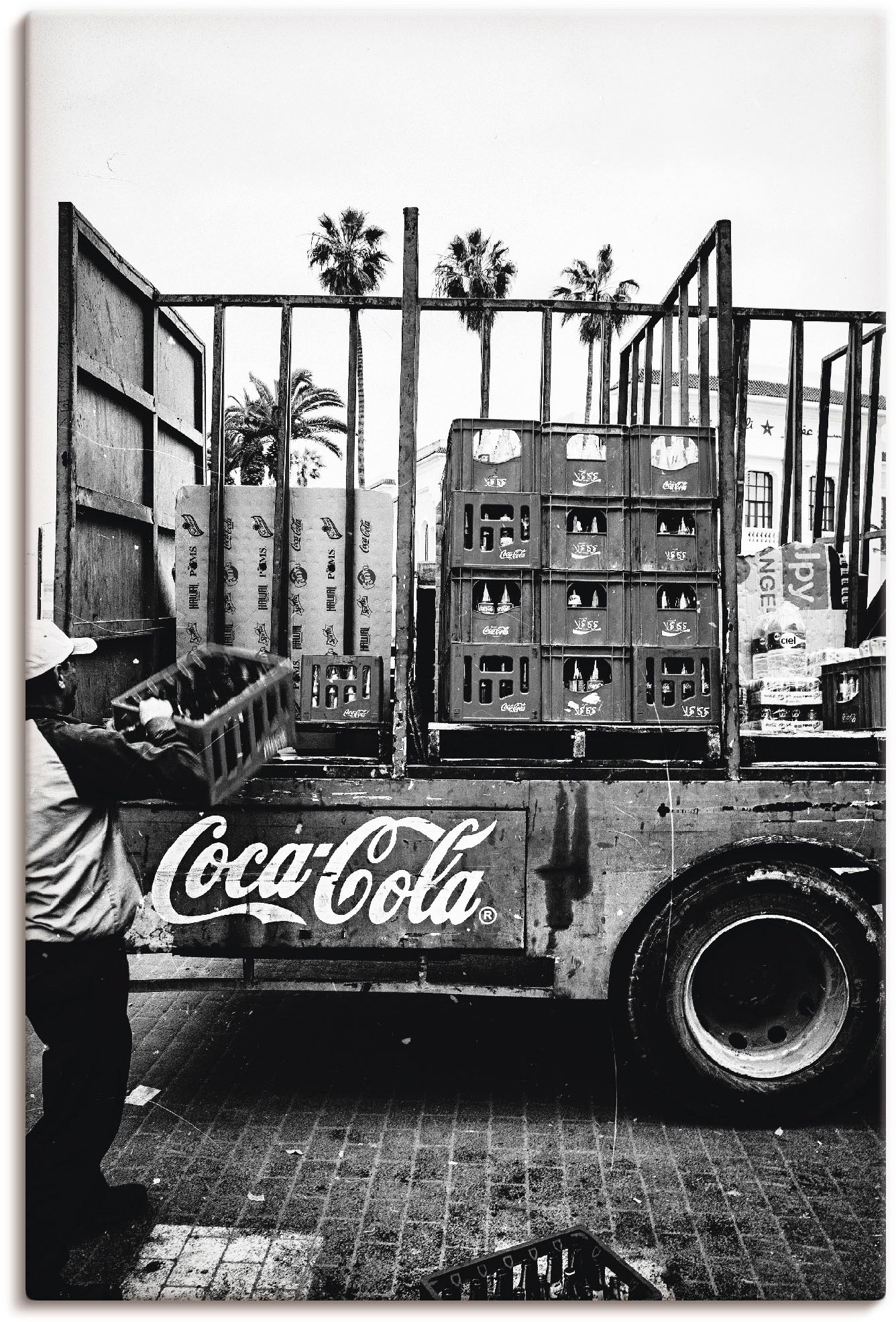Image of Artland Wandbild »CocaCola-LKW in El Jadida - Marokko«, Auto, (1 St.), in vielen Grössen & Produktarten - Alubild / Outdoorbild für den Aussenbereich, Leinwandbild, Poster, Wandaufkleber / Wandtattoo auch für Badezimmer geeignet bei Ackermann Versand Schw