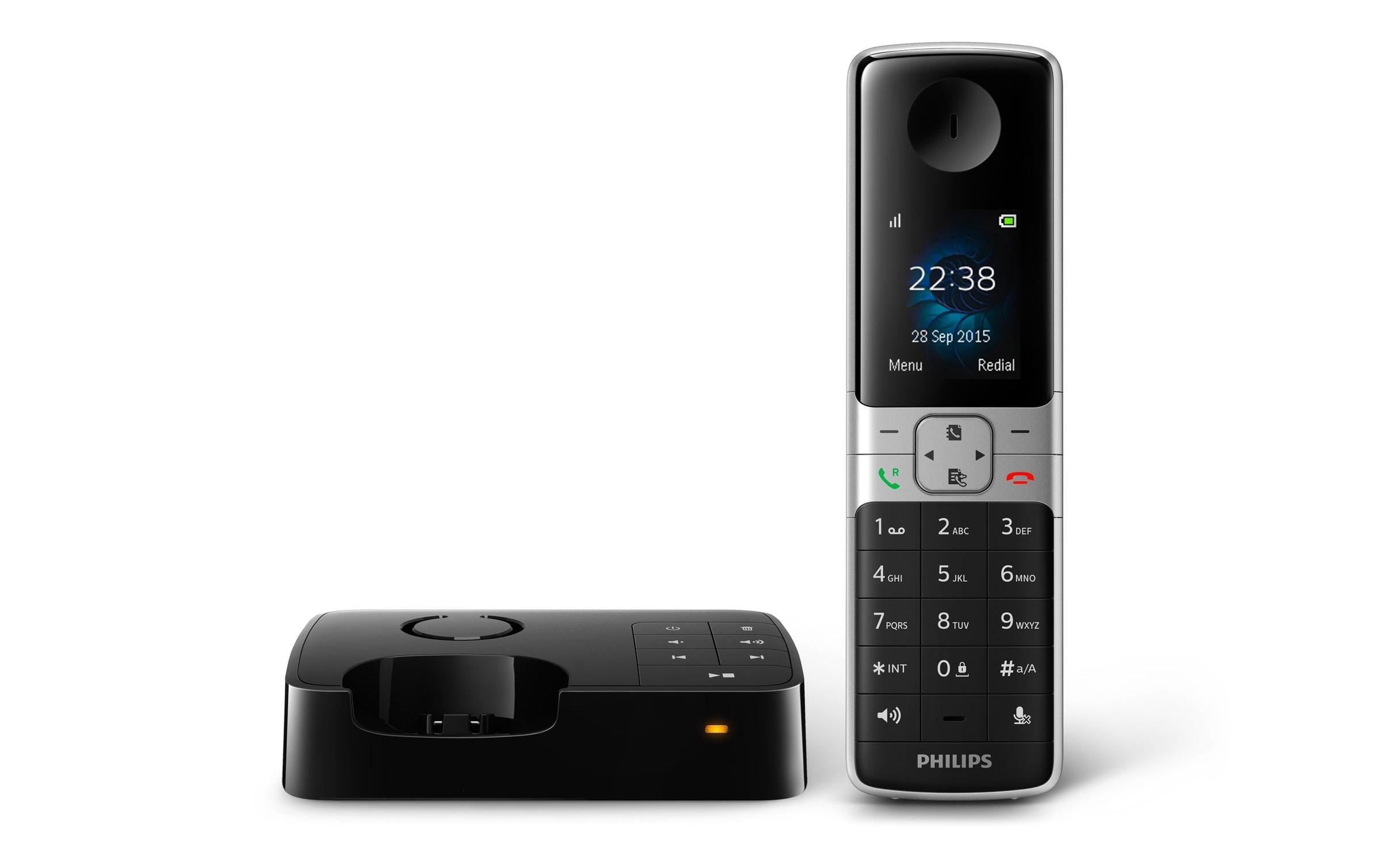 Philips Schnurloses DECT-Telefon »Philips D6351B Schwarz«