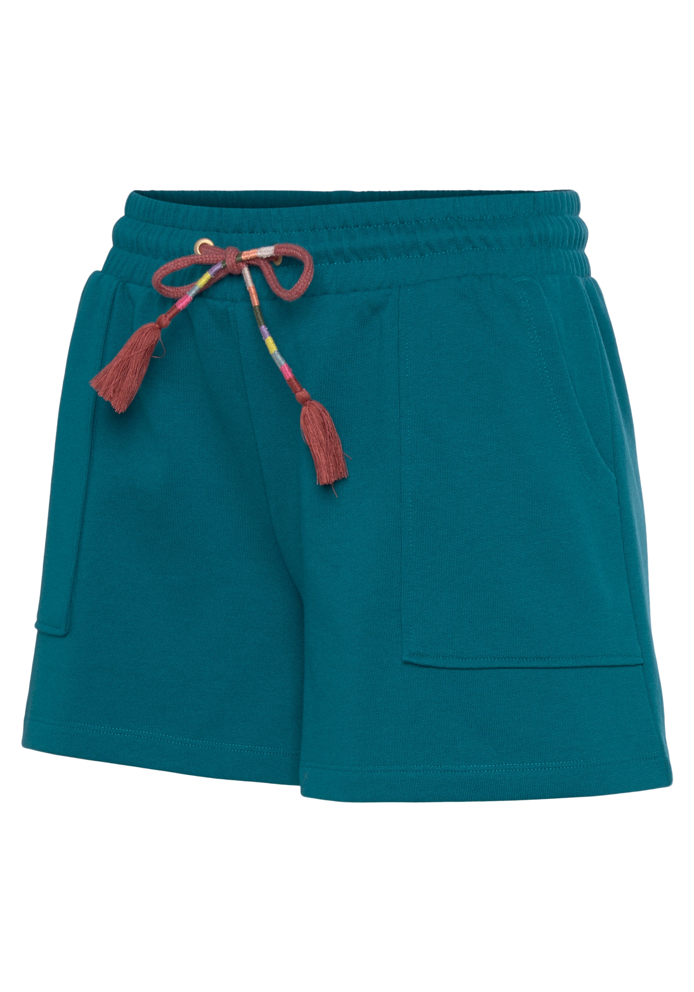 Vivance Sweatshorts »-Kurze Hose«, mit aufgesetzten Taschen und Kontrastkordel, Loungewear