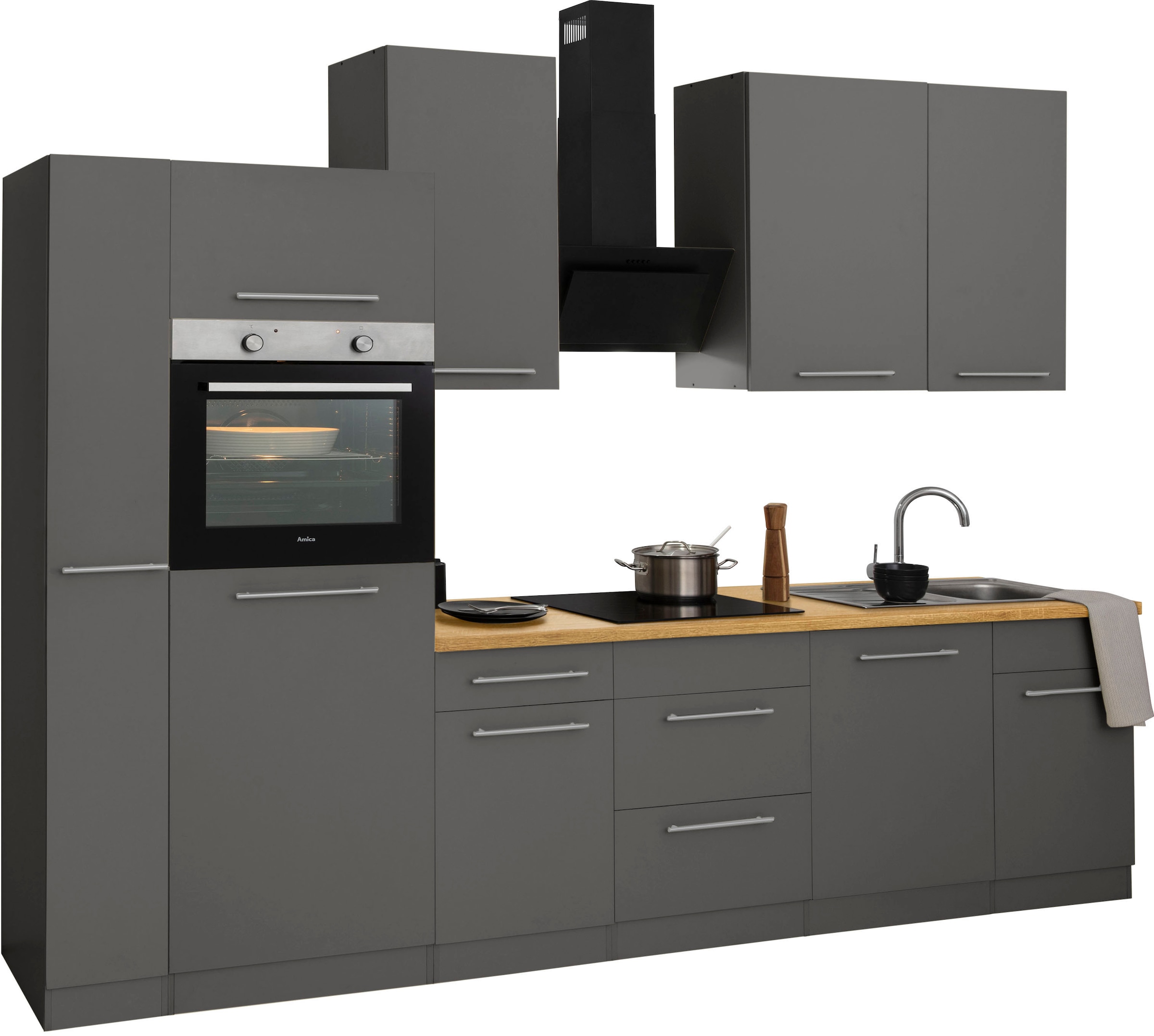 wiho Küchen Kitchenette »Unna« sans appareils électriques, largeur 310 cm