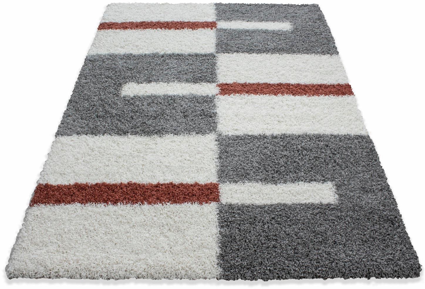 Ayyildiz Teppiche Hochflor-Teppich »Gala Shaggy 2505«, rechteckig, 30 mm Höhe, Langflor, Läufer, alle Räume, Wohnzimmer