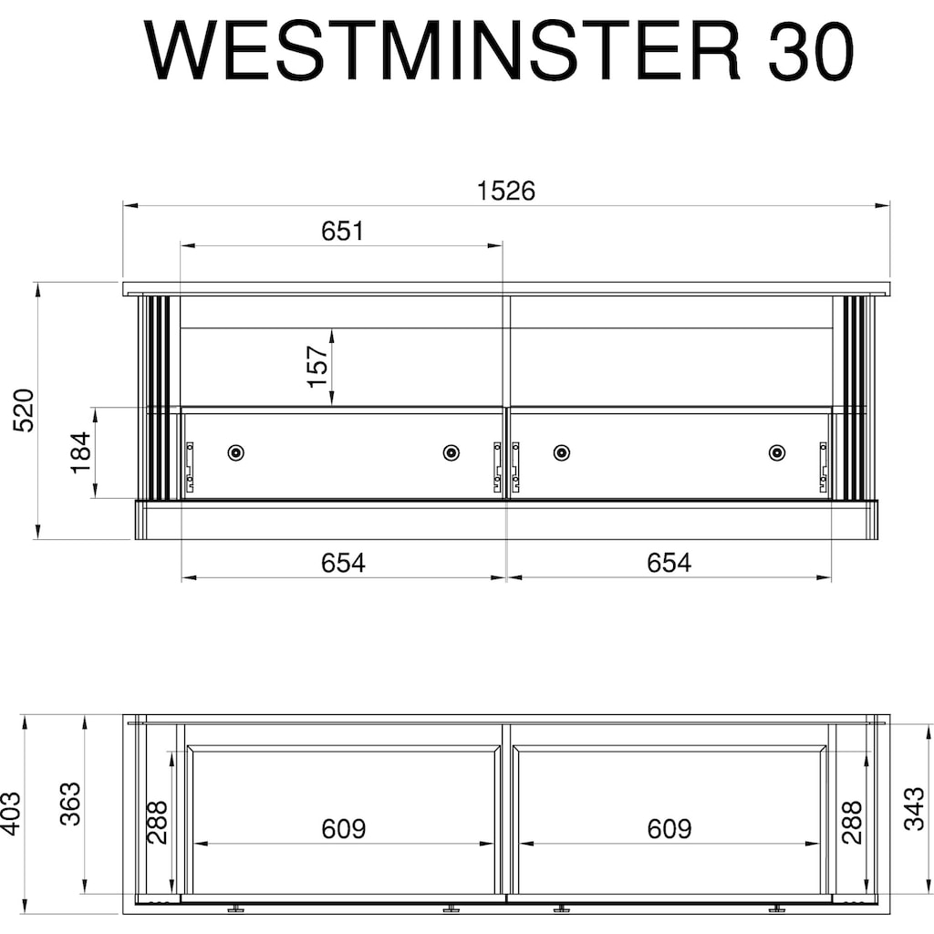 Home affaire Lowboard »Westminster«