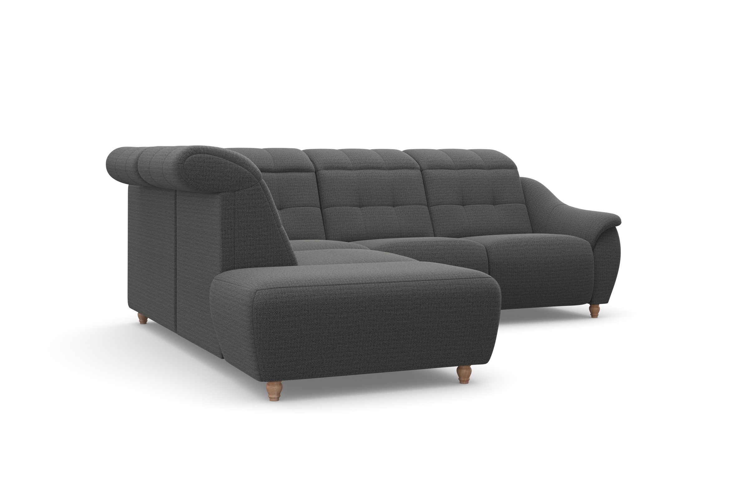 Home affaire Ecksofa »Boston L-Form« Kopfteilverstellung an jeder Sitzfläche, wahlweise Relaxfunktion