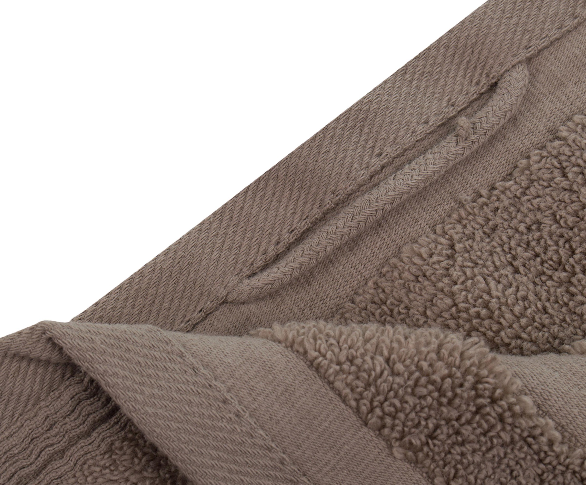 Gözze Gästehandtücher »Monaco« im Set, Uni Farben, mit gewellter Bordüre