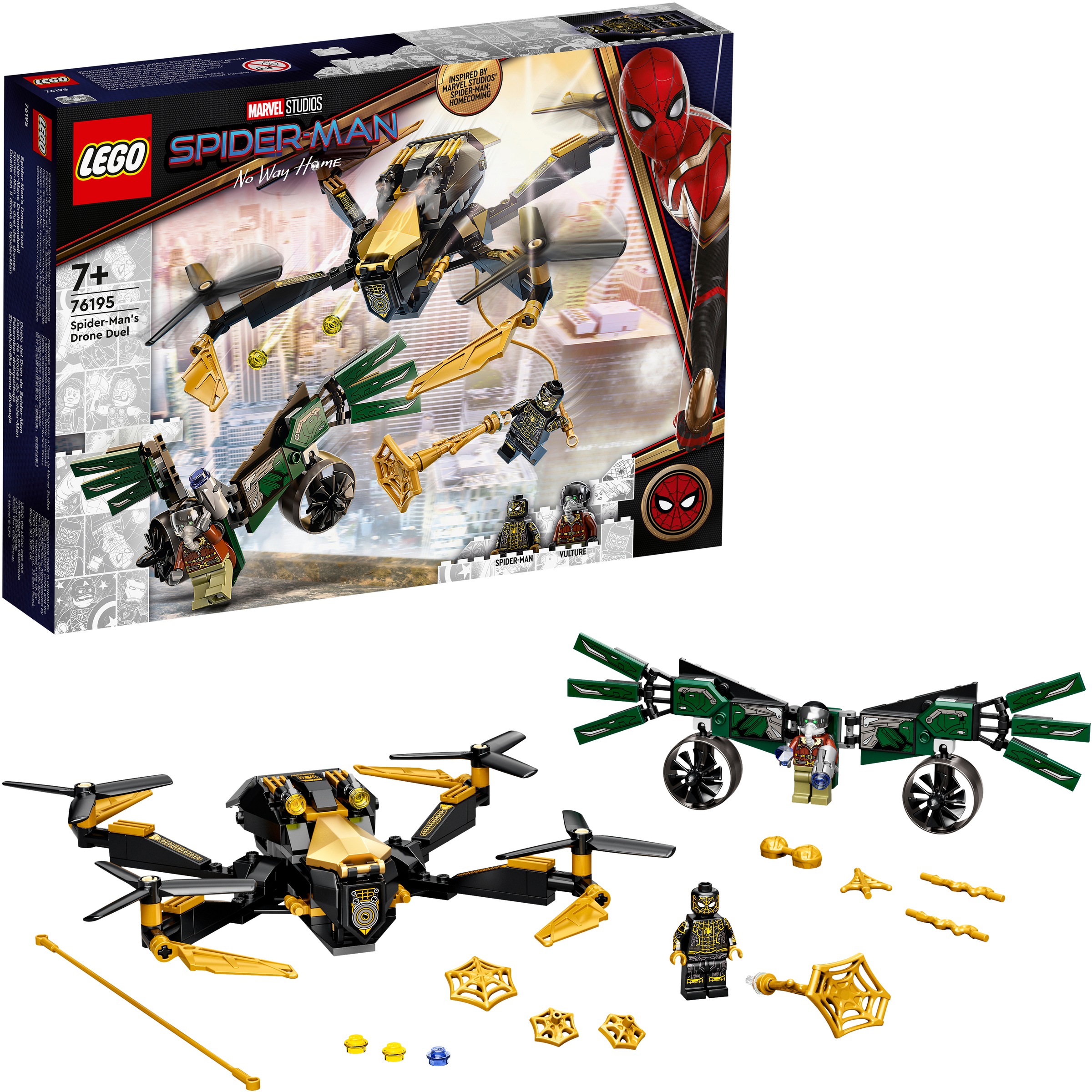 Image of LEGO® Konstruktionsspielsteine »Spider-Mans Drohnenduell (76195), LEGO® Marvel Super Heroes«, (198 St.), Made in Europe bei Ackermann Versand Schweiz