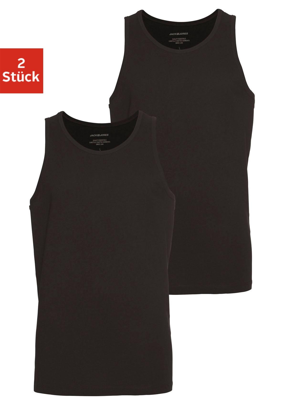 Image of Jack & Jones Muskelshirt "JACBASIC TANKTOP 2 PACK NOOS" Packung, 2er-Pack, 2 tlg. unifarben, modisch, regular fit, Baumwolle, Rundhals