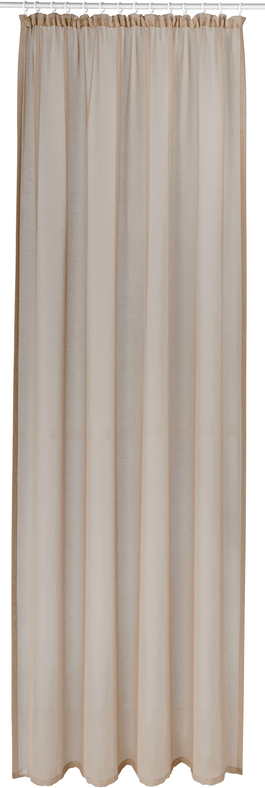 Image of GOODproduct Gardine "TENDER" Kräuselband 1 Stk. tlg. Leinen Optik mit Struktur, monochrom, Bestseller