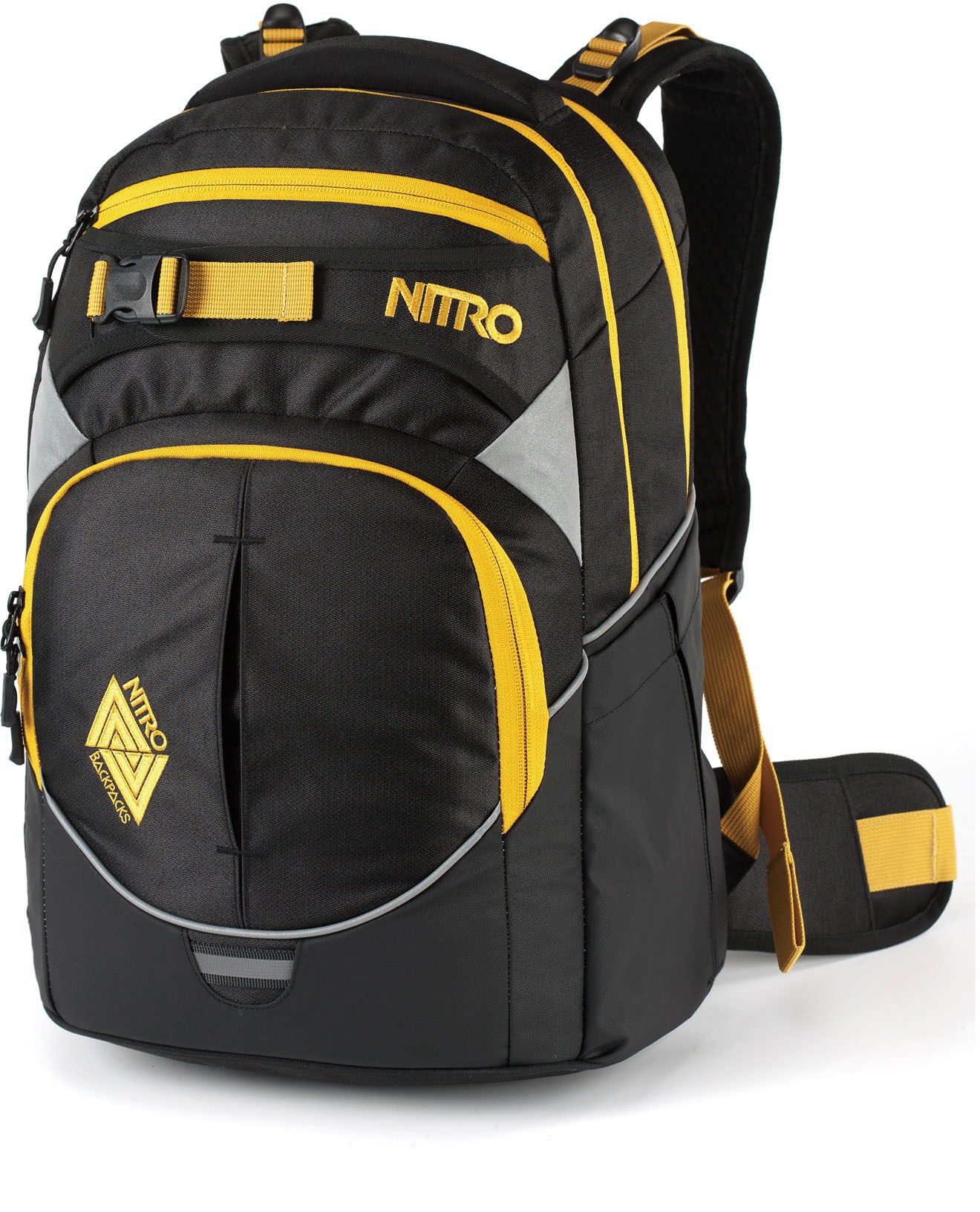 Image of NITRO Schulrucksack »Superhero, Golden Black«, Reflektoren bei Ackermann Versand Schweiz
