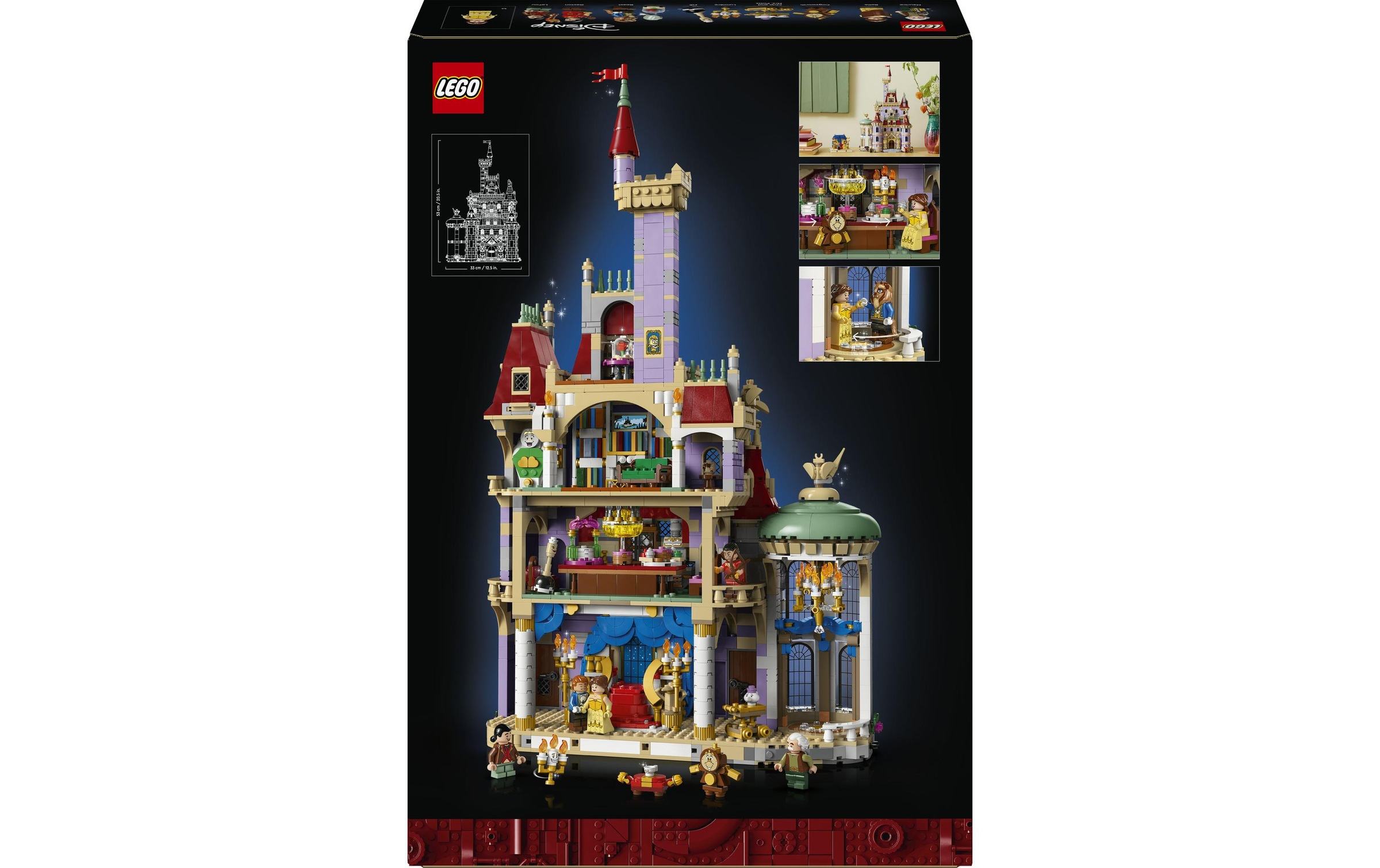 LEGO Konstruktionsspielsteine "Disney Das Schloss aus Die Schöne und das Biest 43263"