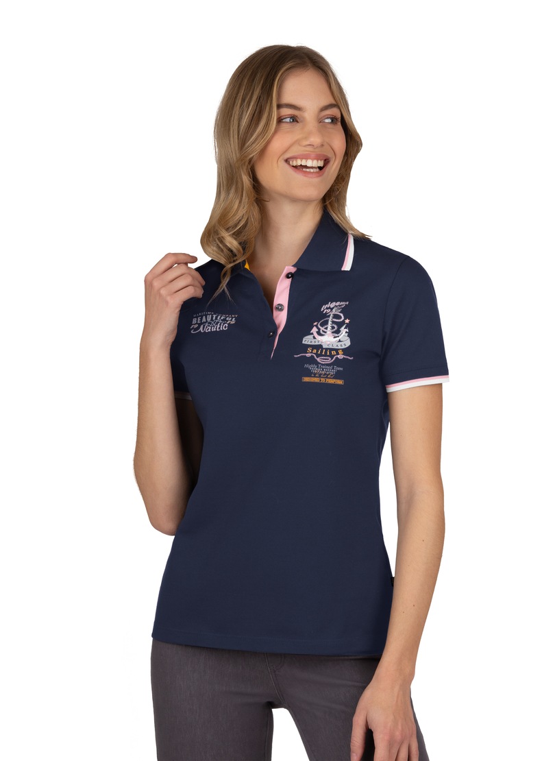 Image of Trigema Poloshirt, mit maritimem Aufdruck bei Ackermann Versand Schweiz
