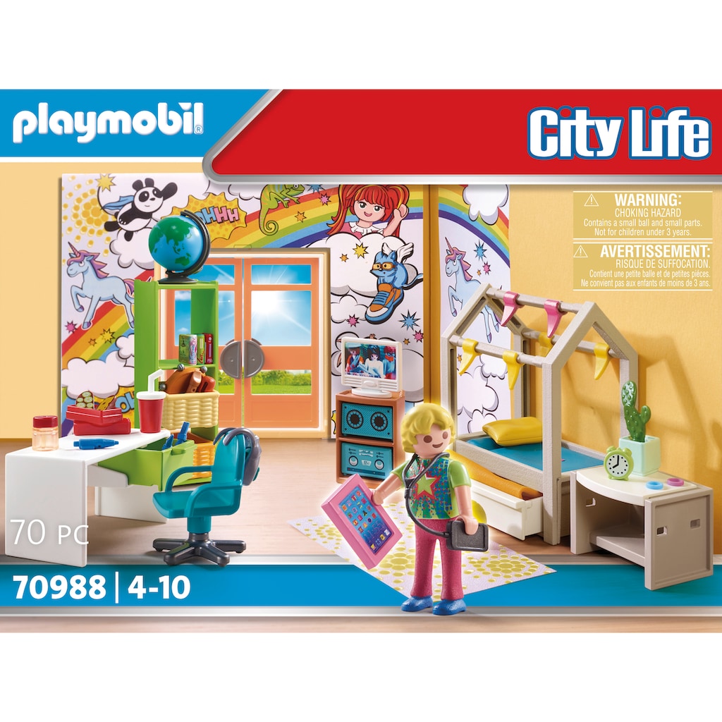 Playmobil® Konstruktions-Spielset »Jugendzimmer (70988), City Life«, (70 St.)