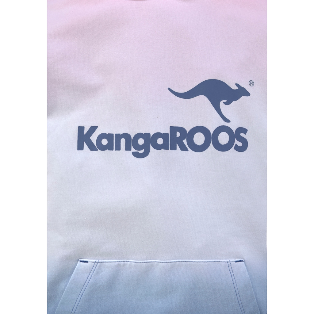 KangaROOS Kapuzensweatshirt, im modischen Farbverlauf