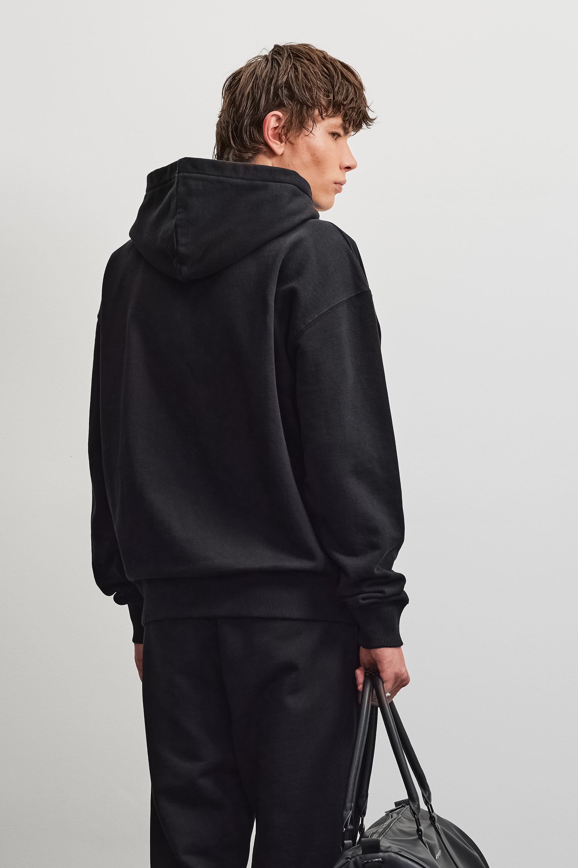 PEGADOR Sweat à capuche »Logo Oversized Sweat Jacket« mélange de coton, oversize