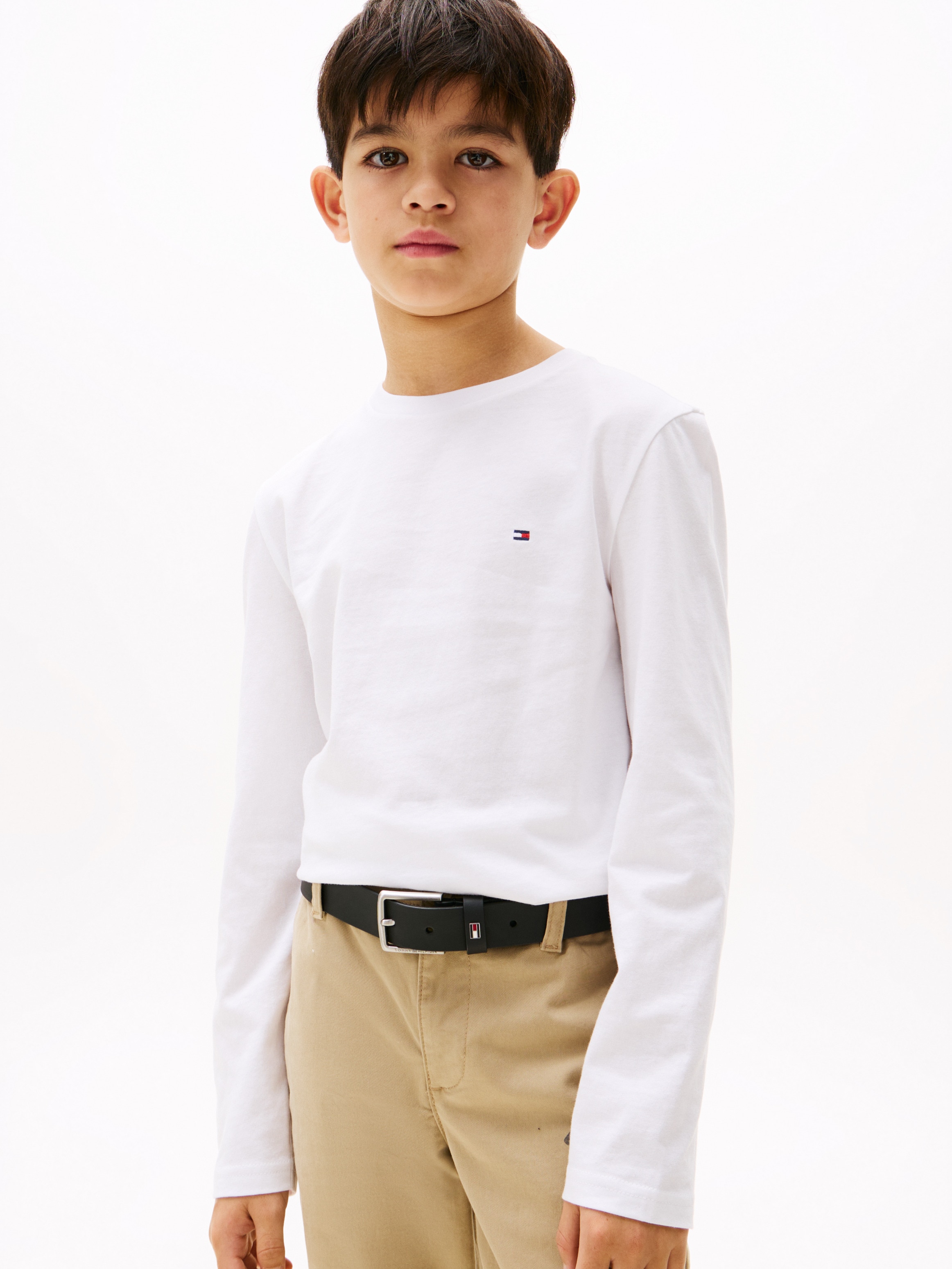 Tommy Hilfiger Underwear T-shirt à manches longues »2P CN TEE LS« Paquet, pack de 2, 2 cuis avec étiquette de marque