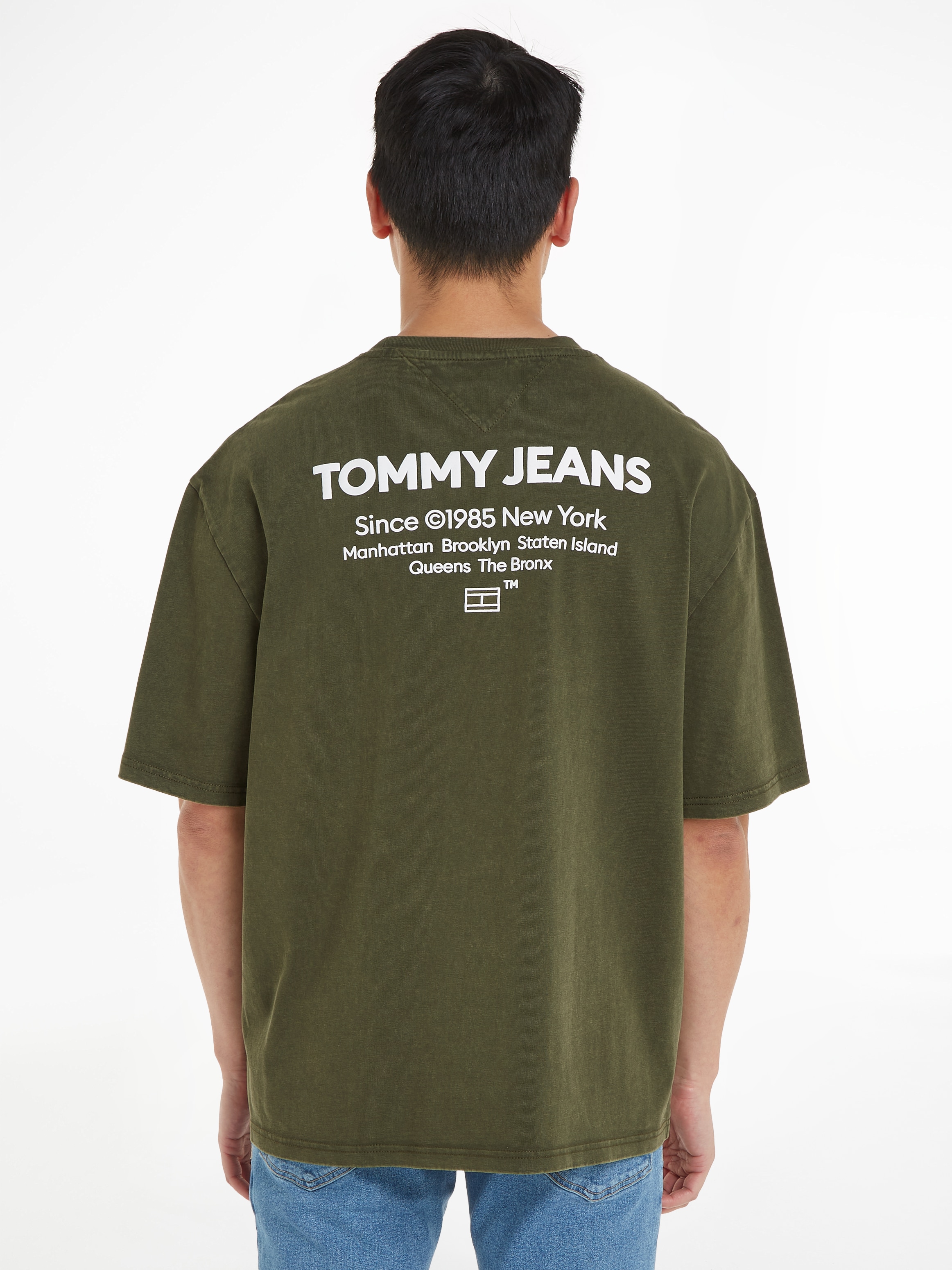 Tommy Jeans T-Shirt »TJM REG WASHED ESSENTIAL TJ TEE«, mit Rückenprint
