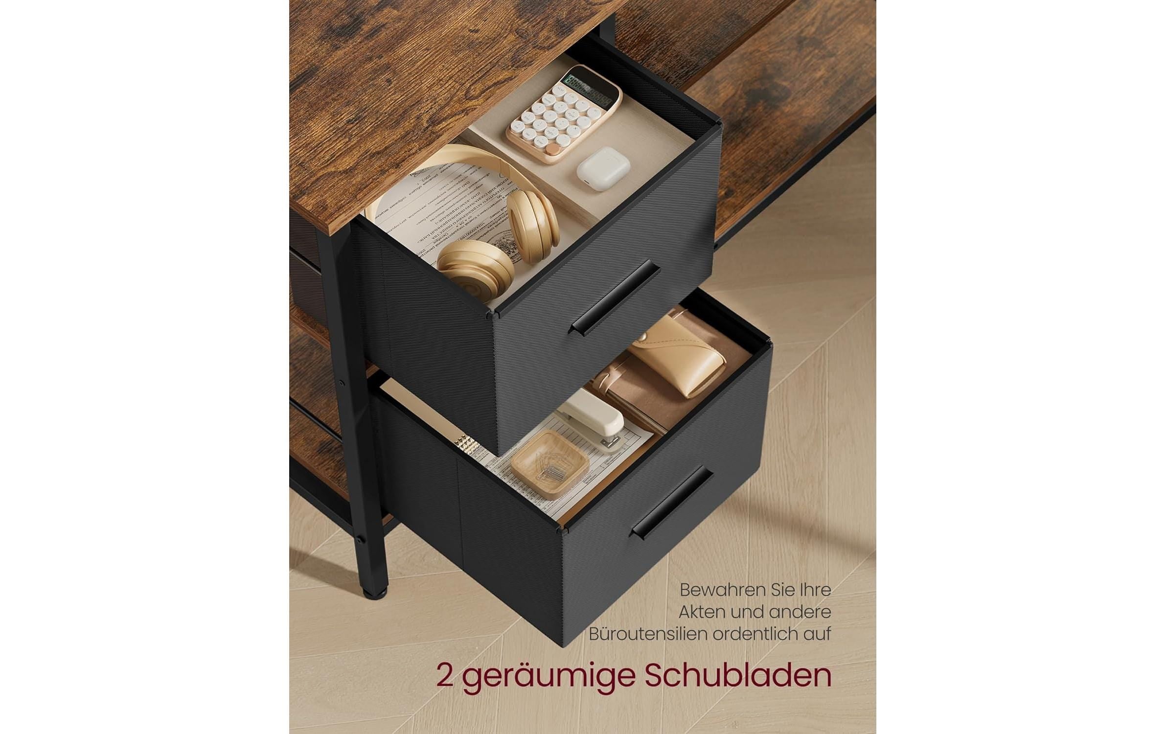 VASAGLE Bureau »in L-Form 115 x 105 x 89.5 cm«
