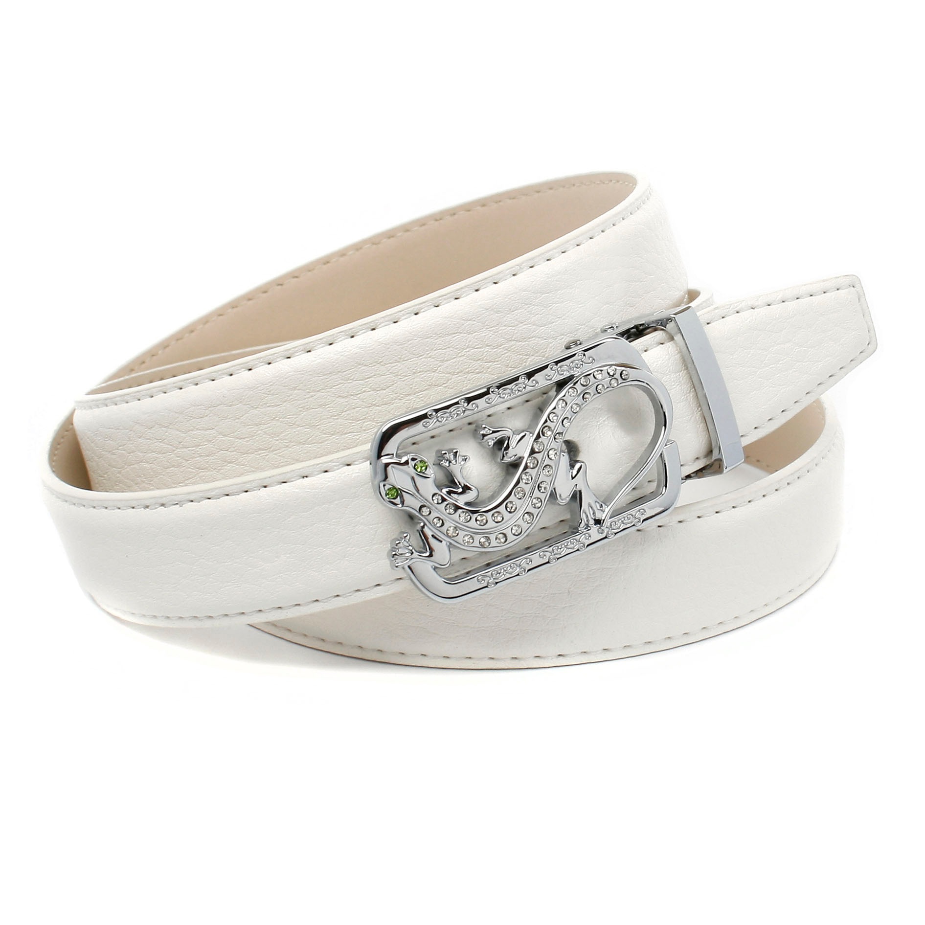 Image of Anthoni Crown Ledergürtel, mit Koppelschliesse "Eidechse" und Metallschlaufe bei Ackermann Versand Schweiz