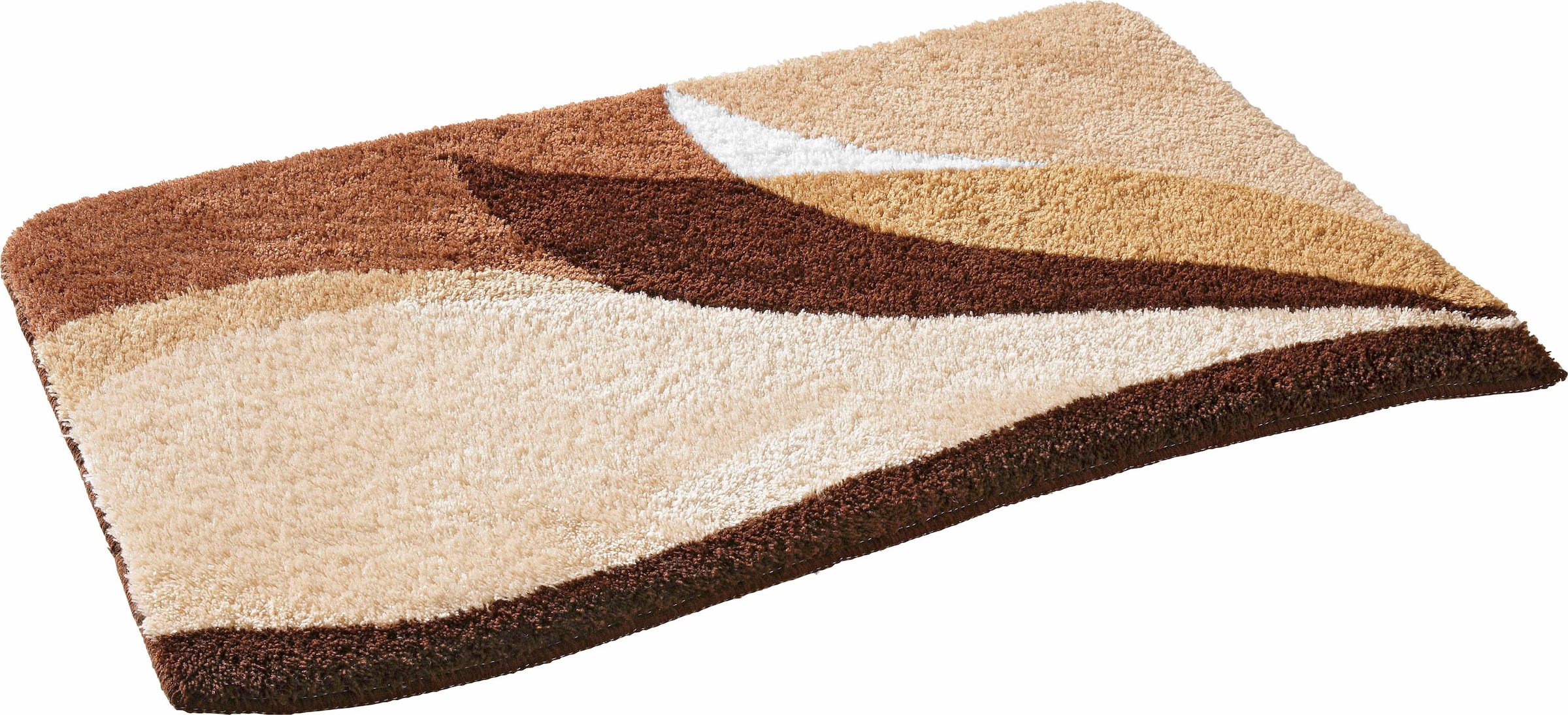 GOODproduct Tapis de bain »Magnus, Badvorleger, Badezimmer Teppich« Höhe 20 mm revêtement antidérapant Résistant | Séchage rapide multicolore, tapis de bain, tapis de bain aussi en set 2 pièces & rond