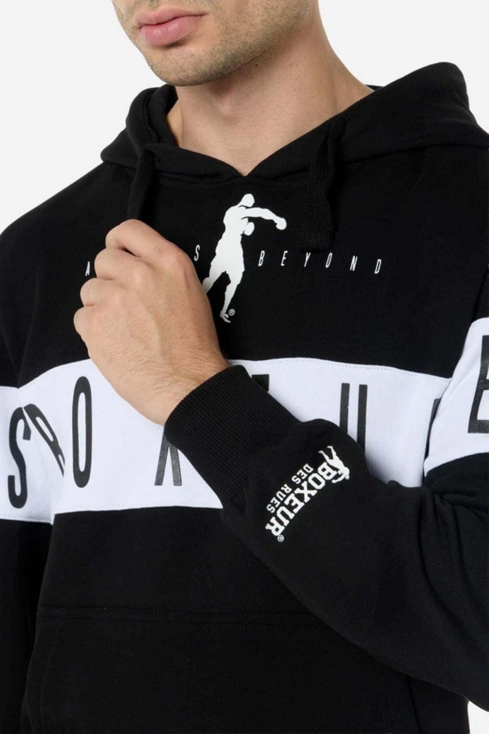 BOXEUR DES RUES Pull à capuche »BOXEUR DES RUES Kapuzenpullover With Insert«