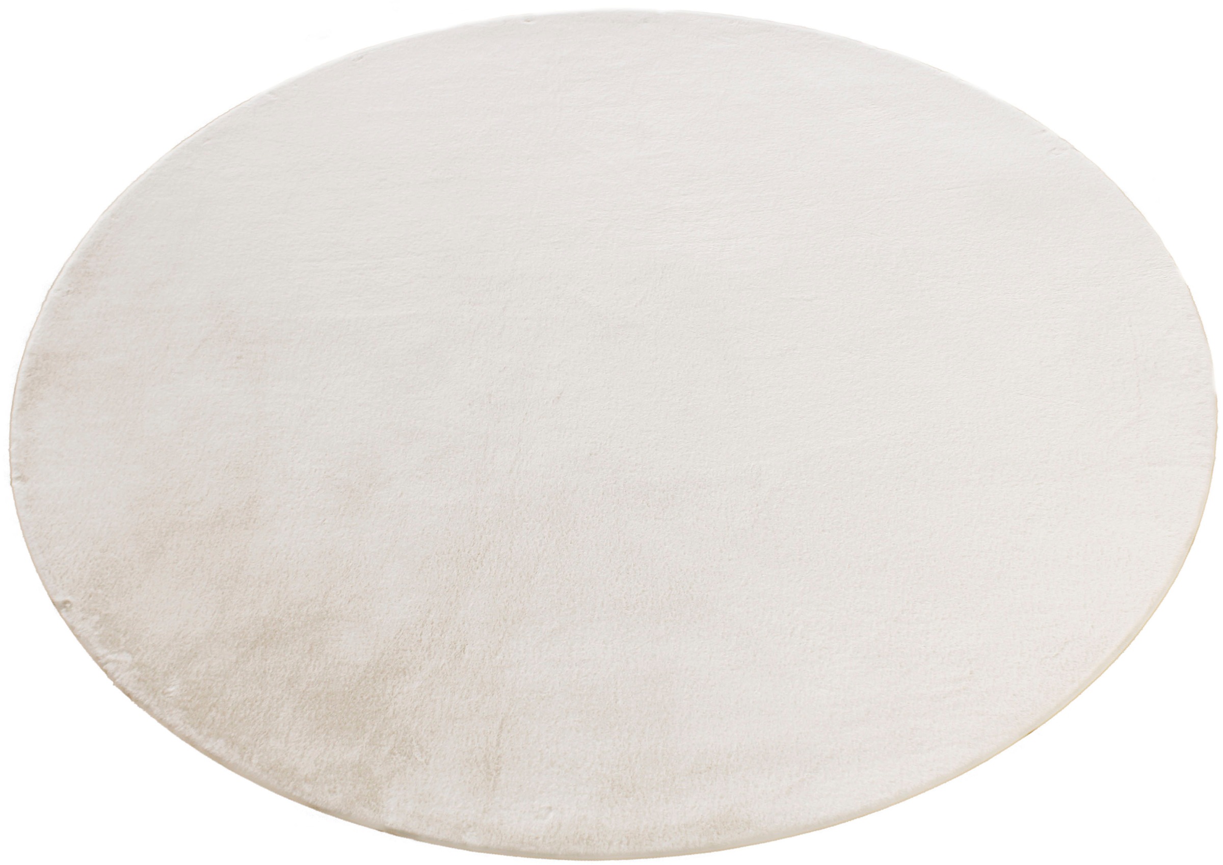 Leonique Fellteppich »Balu«, rund, 20 mm Höhe, Kunstfell in Kaninchenfell Haptik, fussbodenheizungsgeeignet, pflegeleicht, ideale Teppiche für Wohnzimmer, Schlafzimmer, Esszimmer, Arbeitszimmer