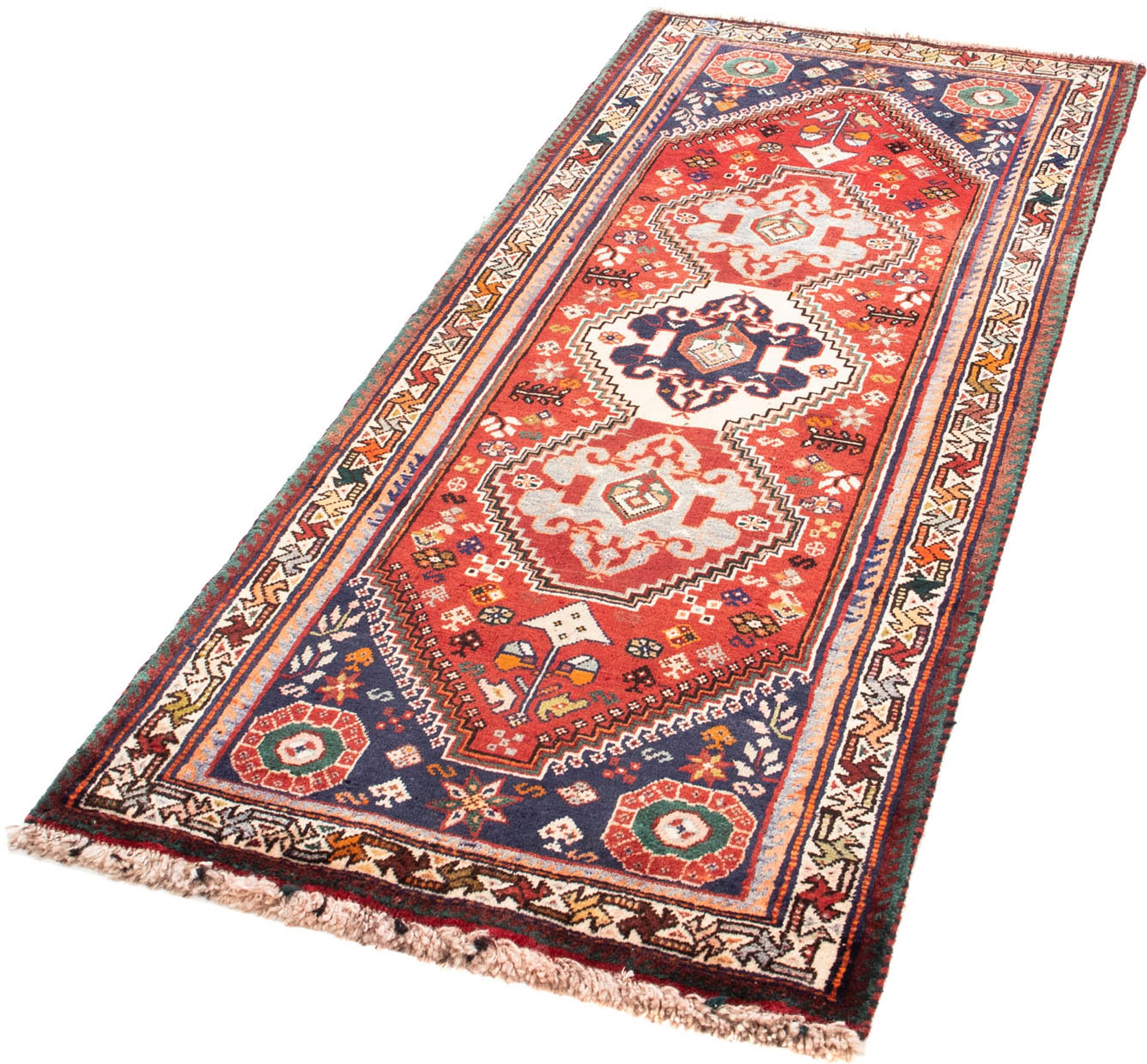 Image of morgenland Orientteppich »Perser - Nomadic - 169 x 74 cm - rot«, rechteckig, 10 mm Höhe, Wohnzimmer, Handgeknüpft, Einzelstück mit Zertifikat bei Ackermann Versand Schweiz