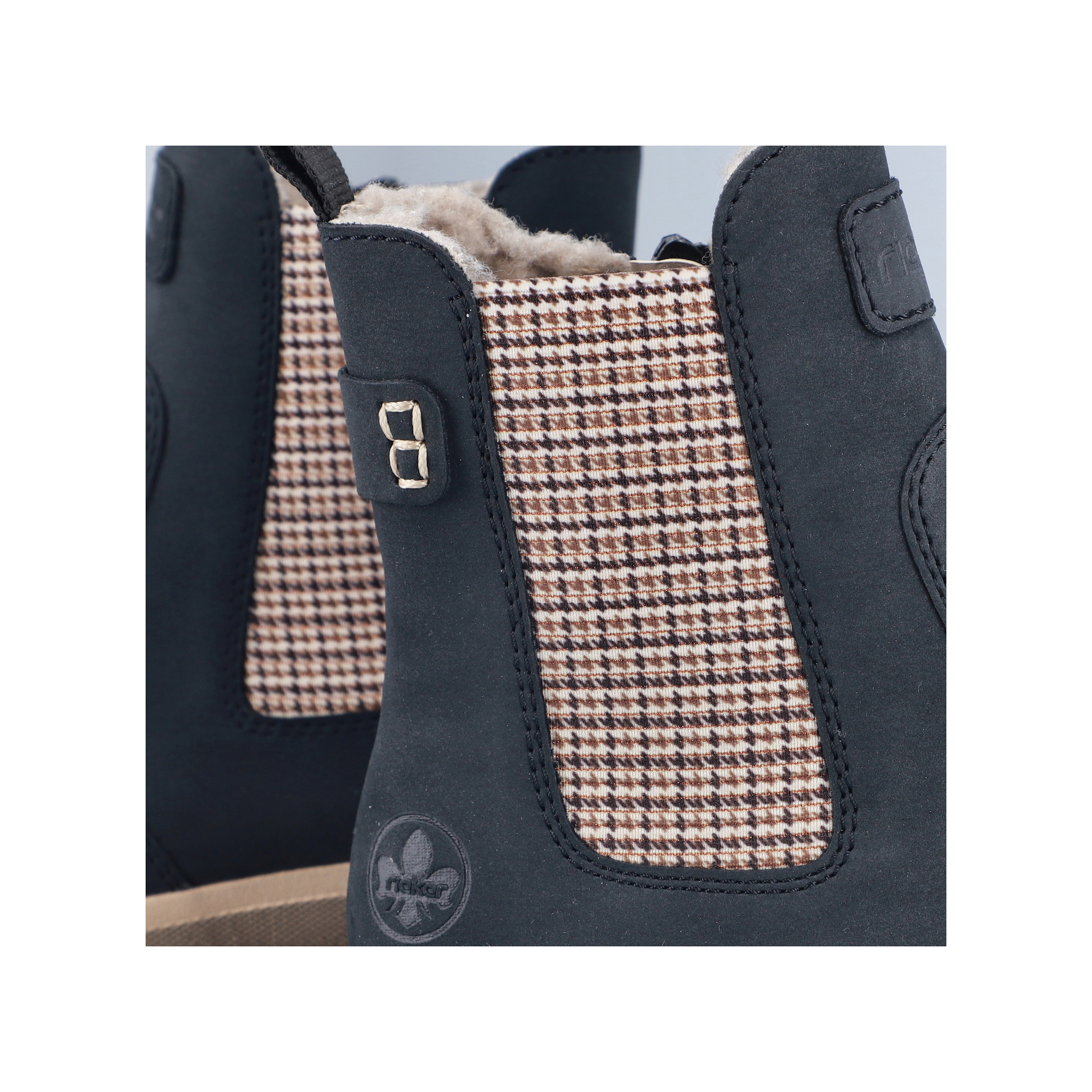 Rieker Bottes d'hiver  chelsea boots, bottines à plateforme, bottines zippées à l'intérieur