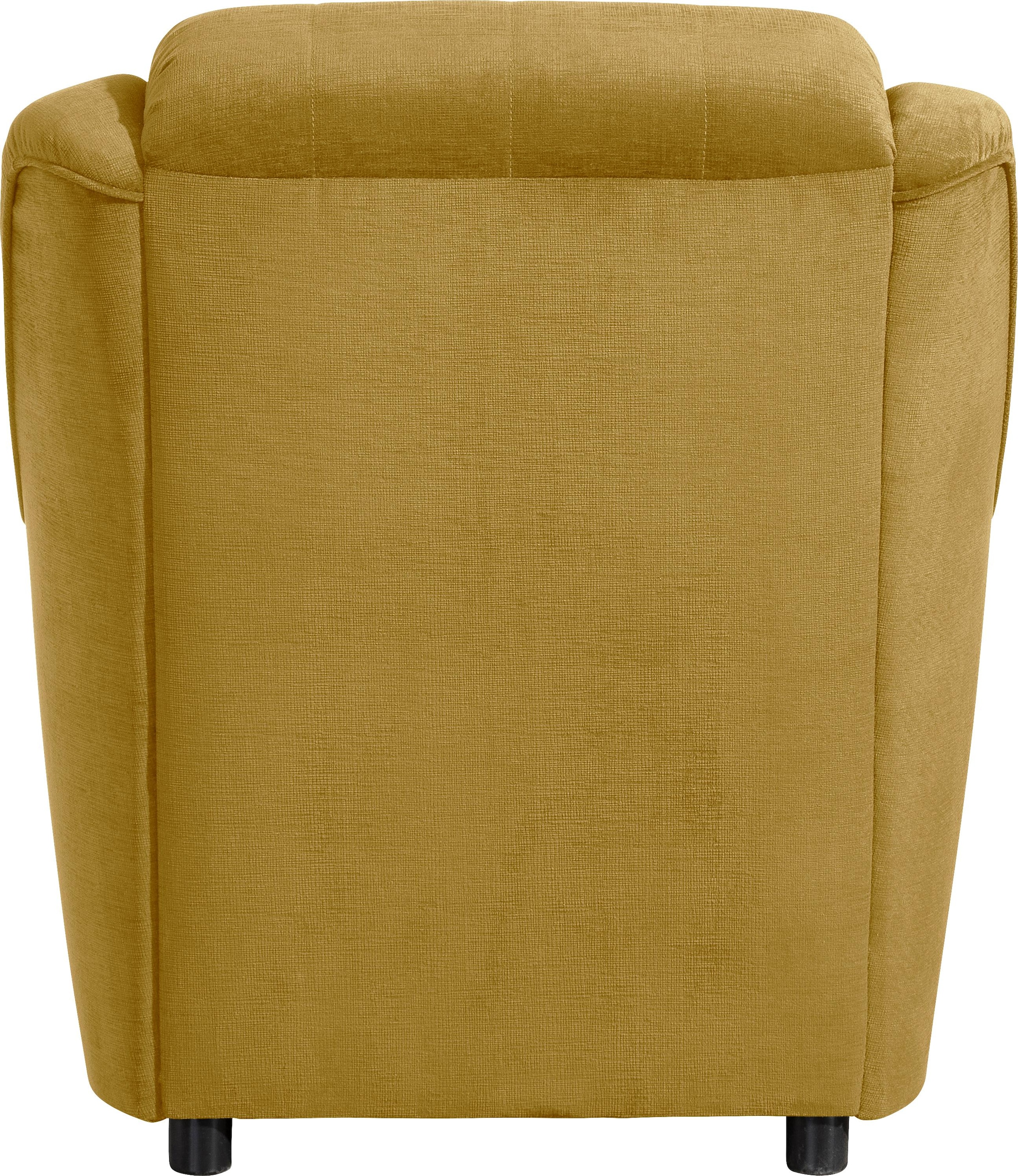 Max Winzer® Sessel »Trier, Loungesessel, klassisch, Retro und modern, Komfortsitzhöhe 47cm«, mit Sichtholzschabracken, schmale Armlehnen, hohe Rückenlehne