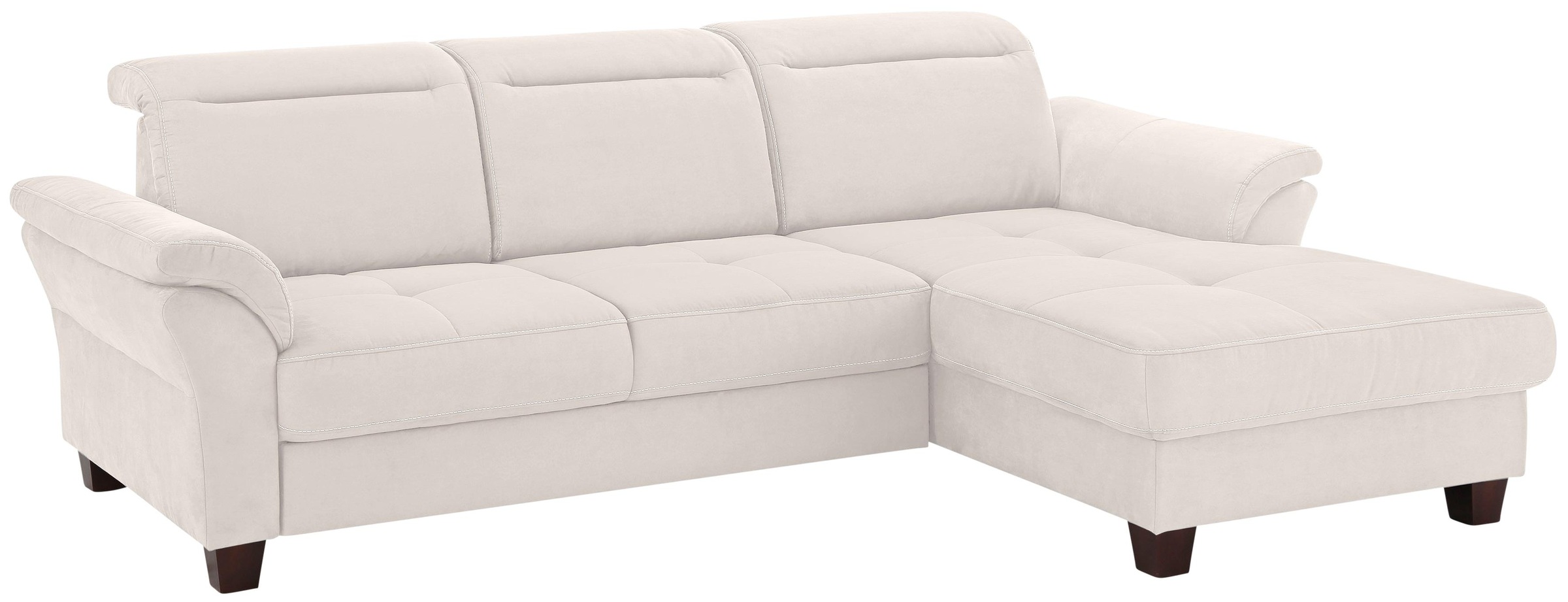 Image of Premium collection by Home affaire Ecksofa »Solvei«, mit Recamierenabschluss und Sitztiefenverstellung. Wahlweise auch mit Kopfteilverstellung und Bettfunktion, Federkern bei Ackermann Versand Schweiz