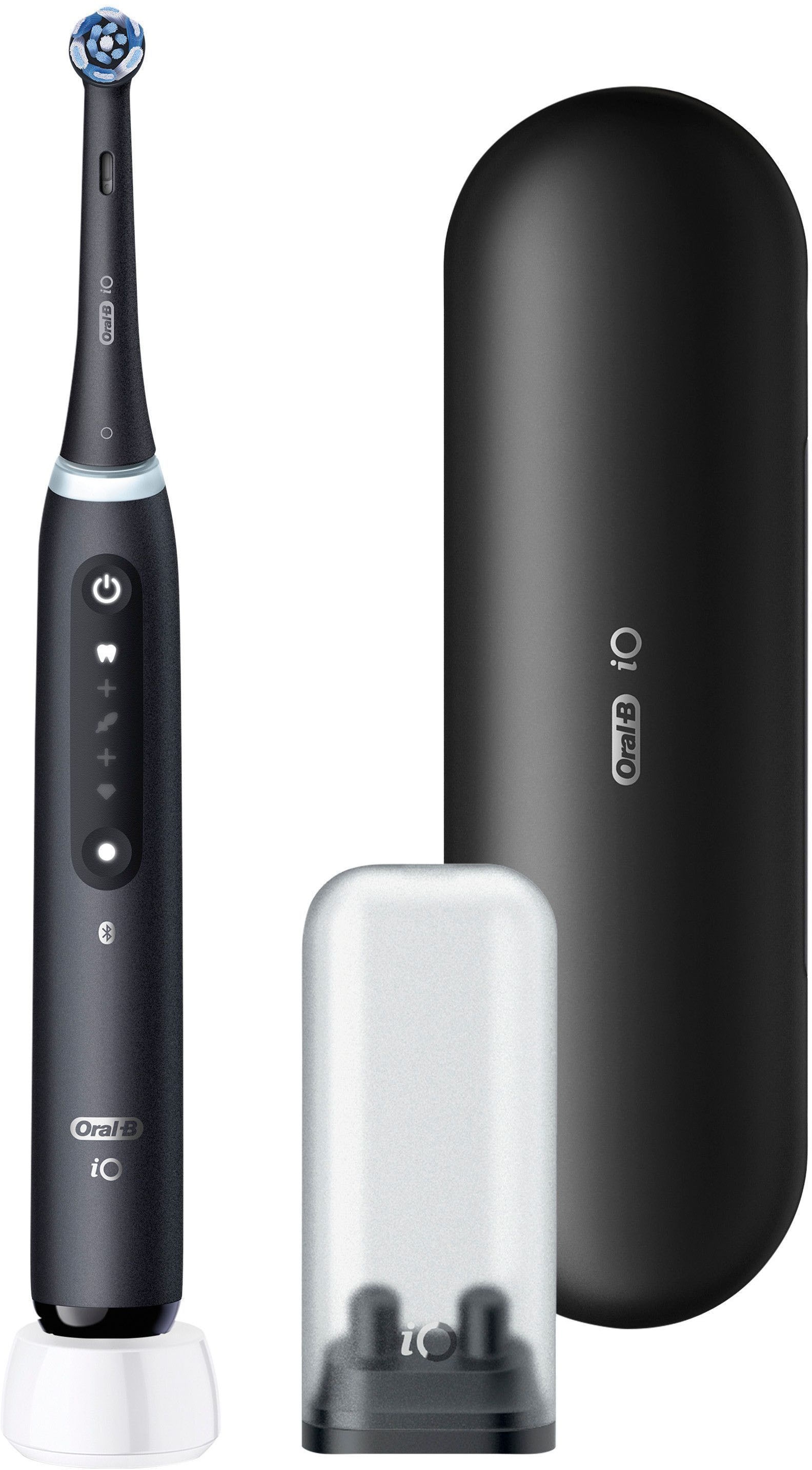 Oral-B Brosse à dents électrique »Oral-B iO Series 5« 1 cuis Aufsteckbürsten Batterie longue durée | Étui de voyage | Support pour brosse interchangeable