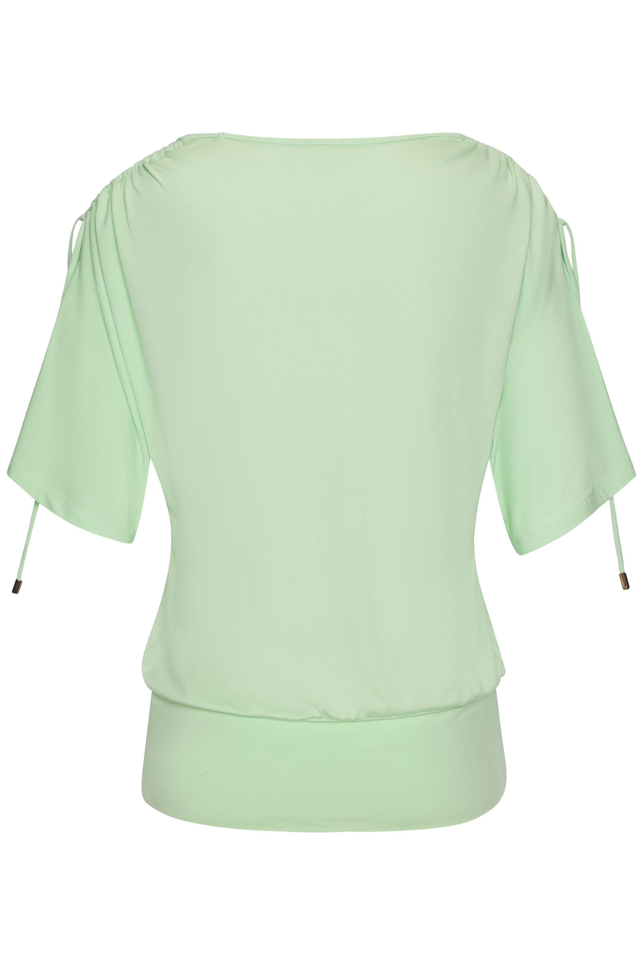 LASCANA Shirt à col rond »mit variabler Ärmellänge« aus weichem Viskose-Stretch
