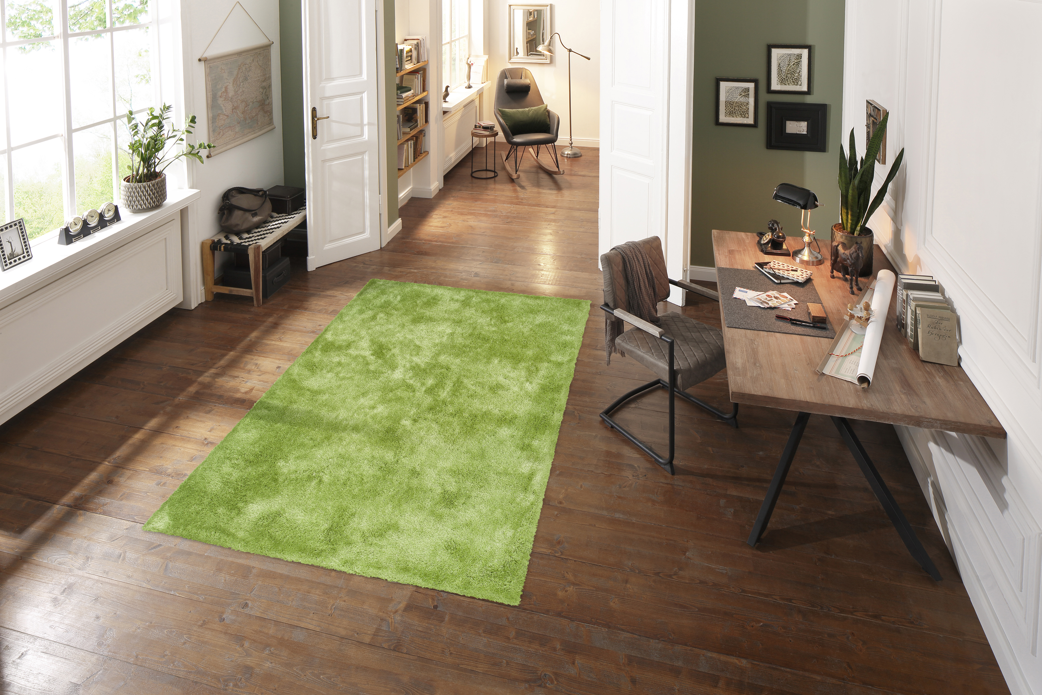Hochflor-Teppich »Dana Teppich«, rechteckig, uni, weich, Mikrofaser Teppiche,...