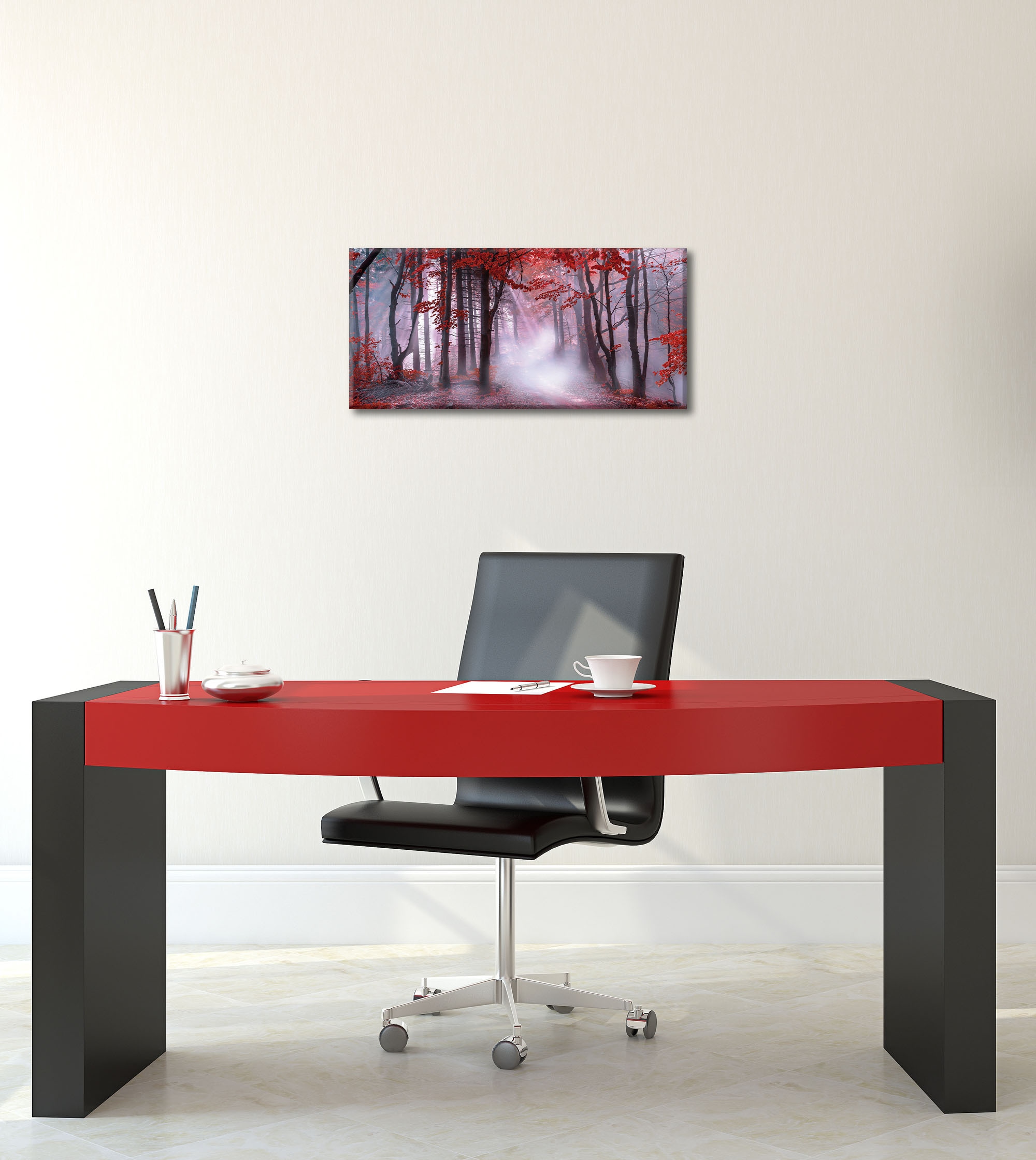 Image of Bönninghoff Leinwandbild "mystischer Wald" Wald 1 Stk. tlg. BxH: 70x33 cm