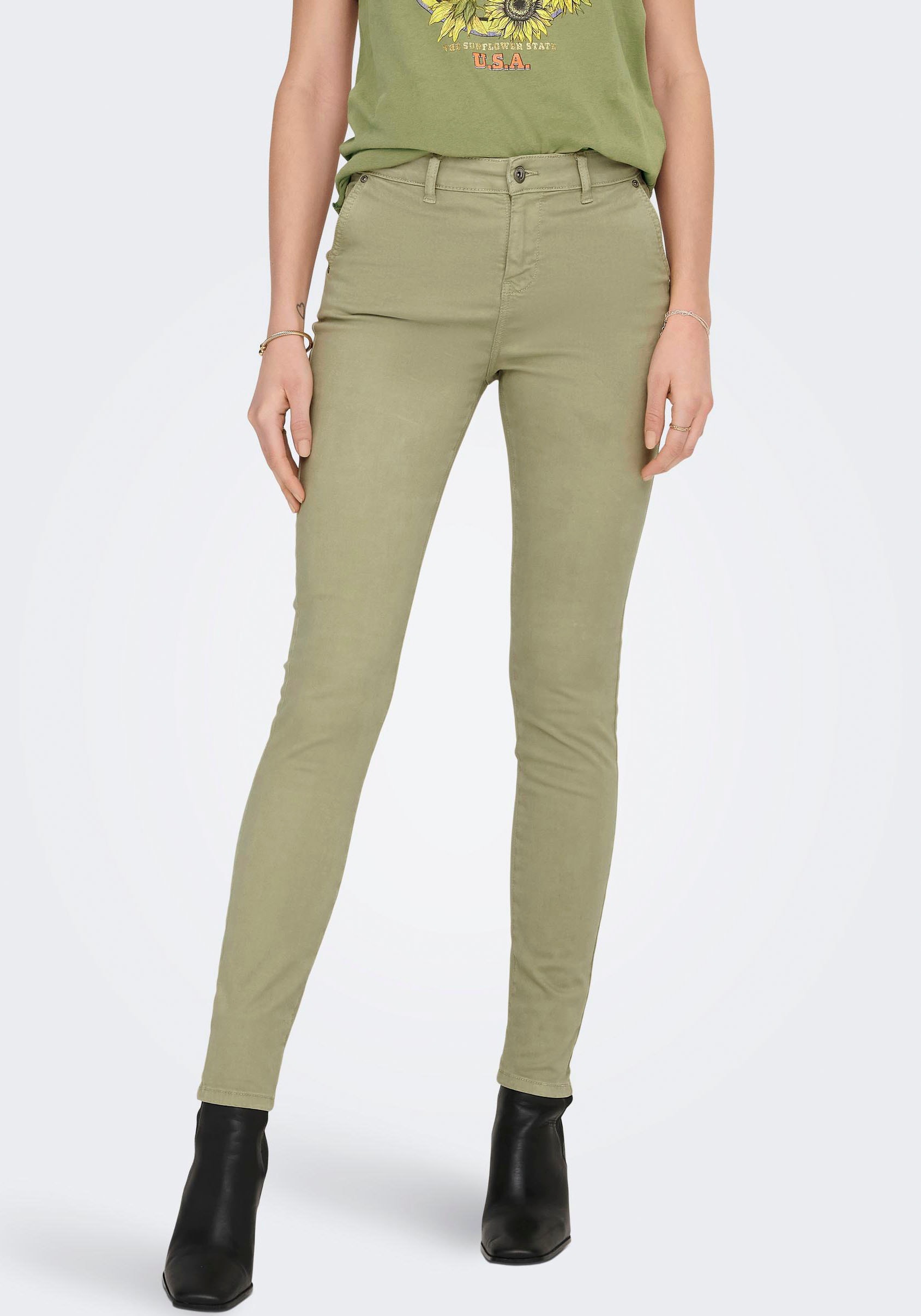 Chinohose »ONLEVEREST HW SKINNY CHINO PANT CC PNT«