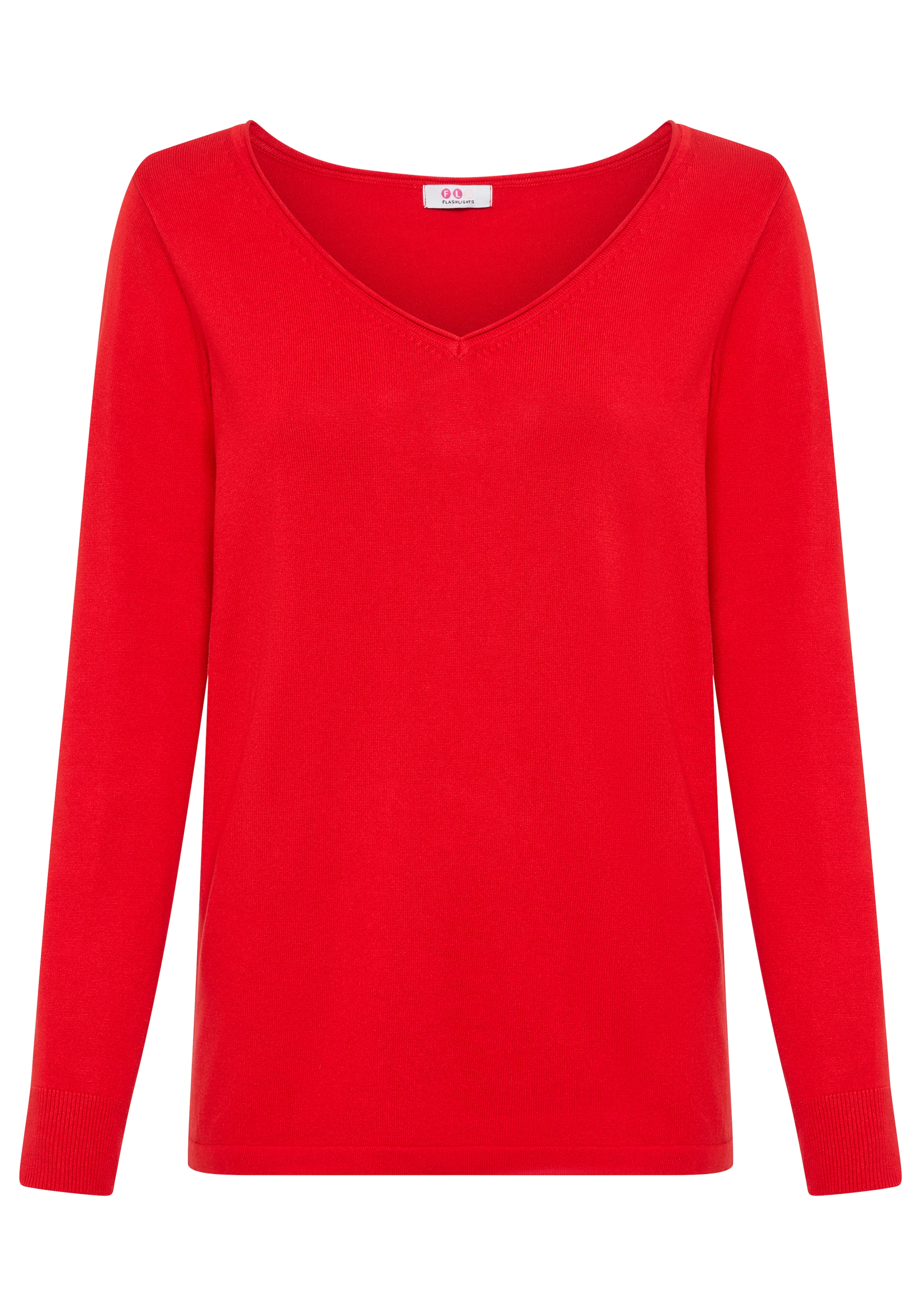 Flashlights Pull col V mit lässigem Schnitt und femininen V-Ausschnitt