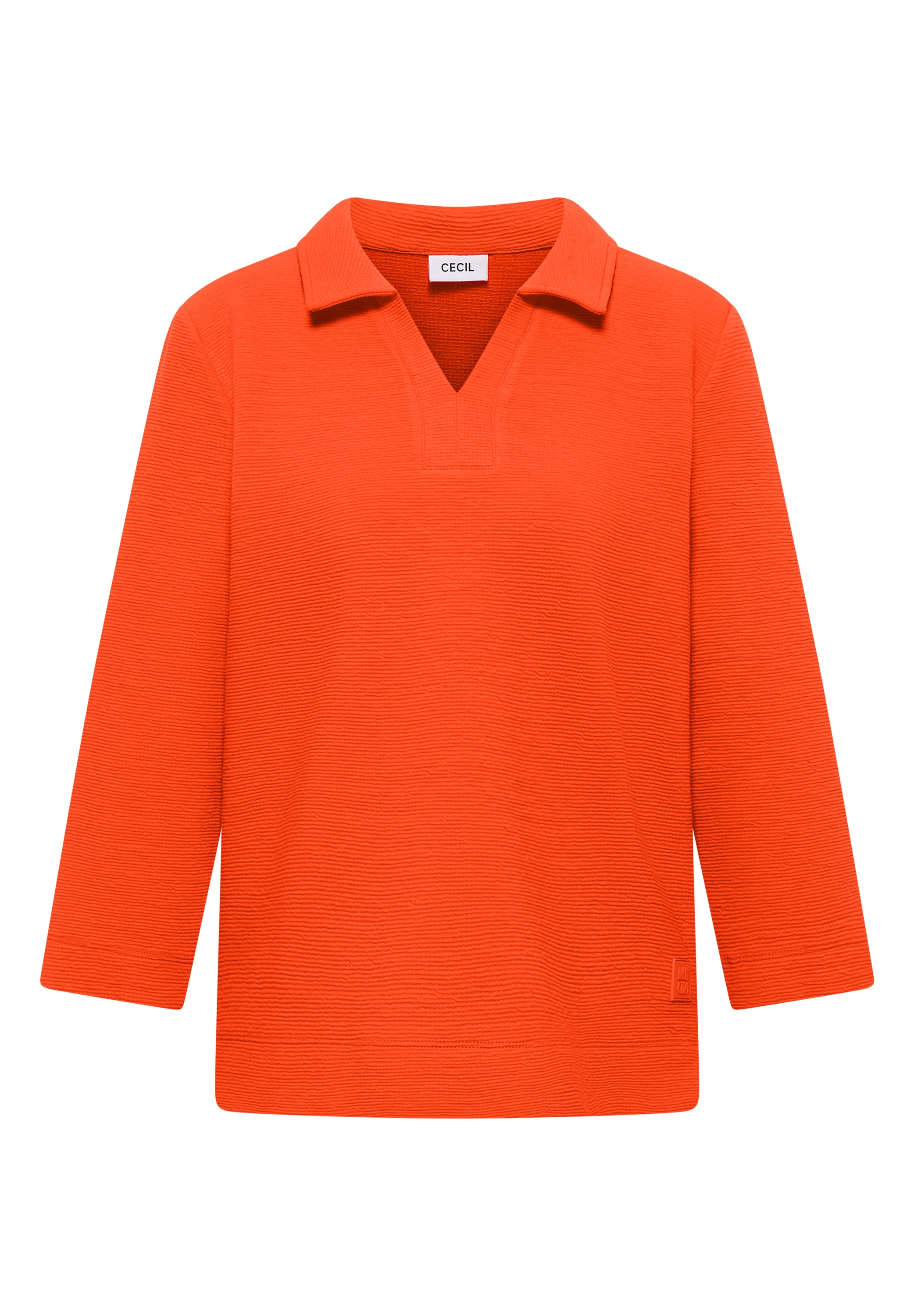 Cecil T-shirt à manches 3/4 mit Polokragen