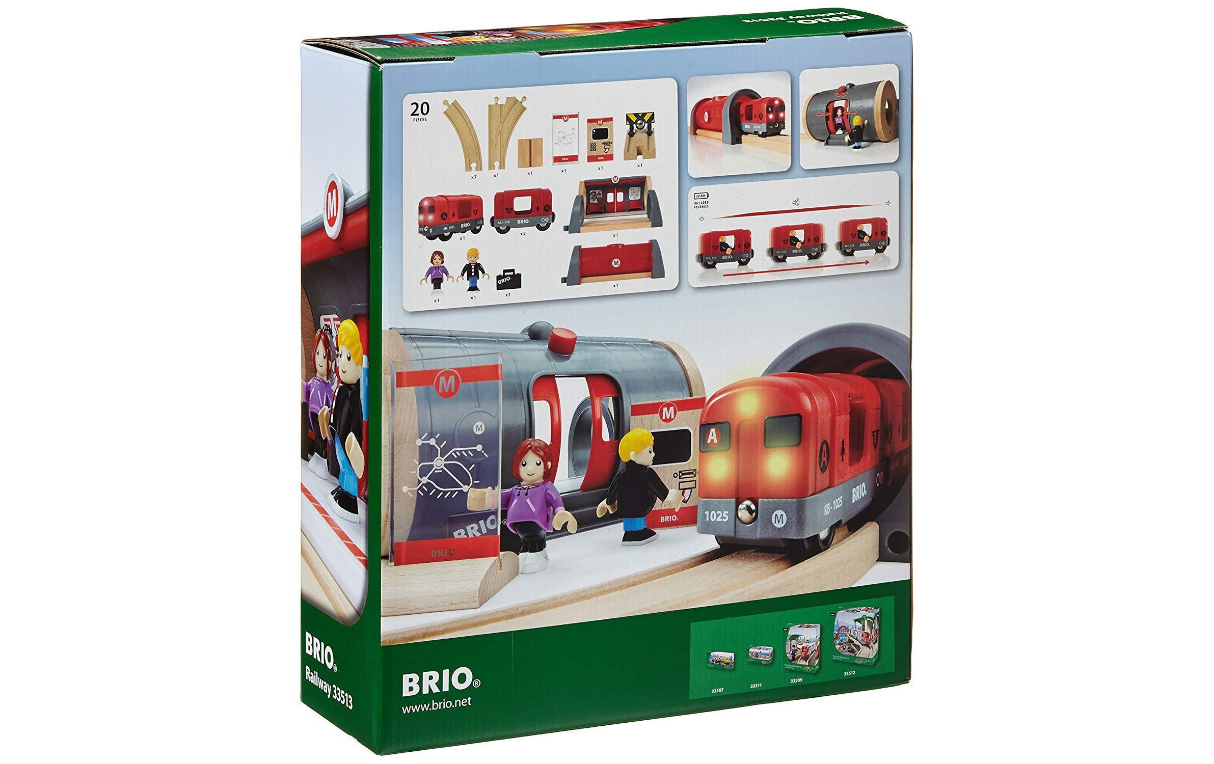 BRIO® Spielzeugeisenbahn-Erweiterung »BRIO® WORLD Metro Bahn Set«, (Set)