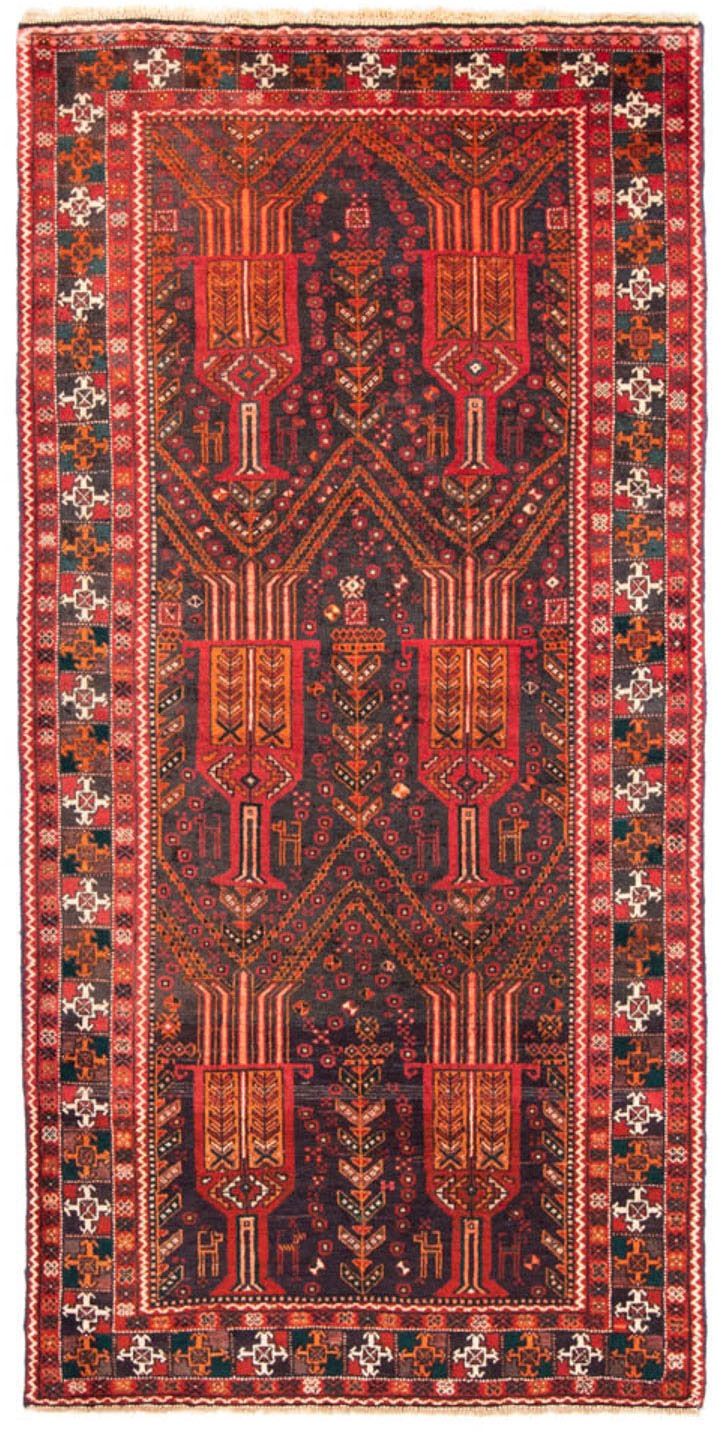 Image of morgenland Hochflor-Läufer »Belutsch Medaillon Ruggine 239 x 111 cm«, rechteckig, 0,8 mm Höhe, Handgeknüpft bei Ackermann Versand Schweiz