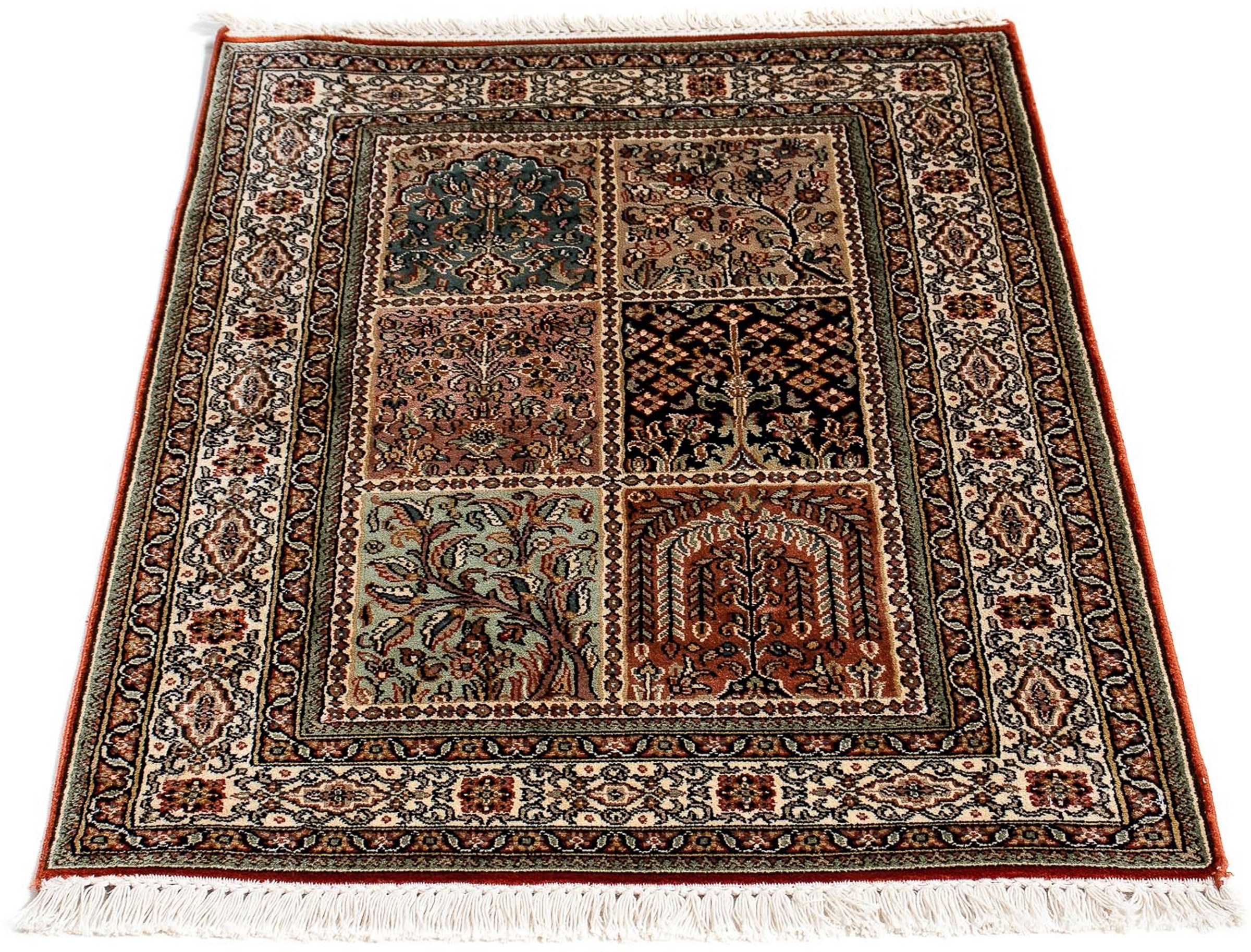Image of morgenland Orientteppich »Perser - Classic - 89 x 61 cm - mehrfarbig«, rechteckig, 10 mm Höhe, Wohnzimmer, Handgeknüpft, Einzelstück mit Zertifikat bei Ackermann Versand Schweiz