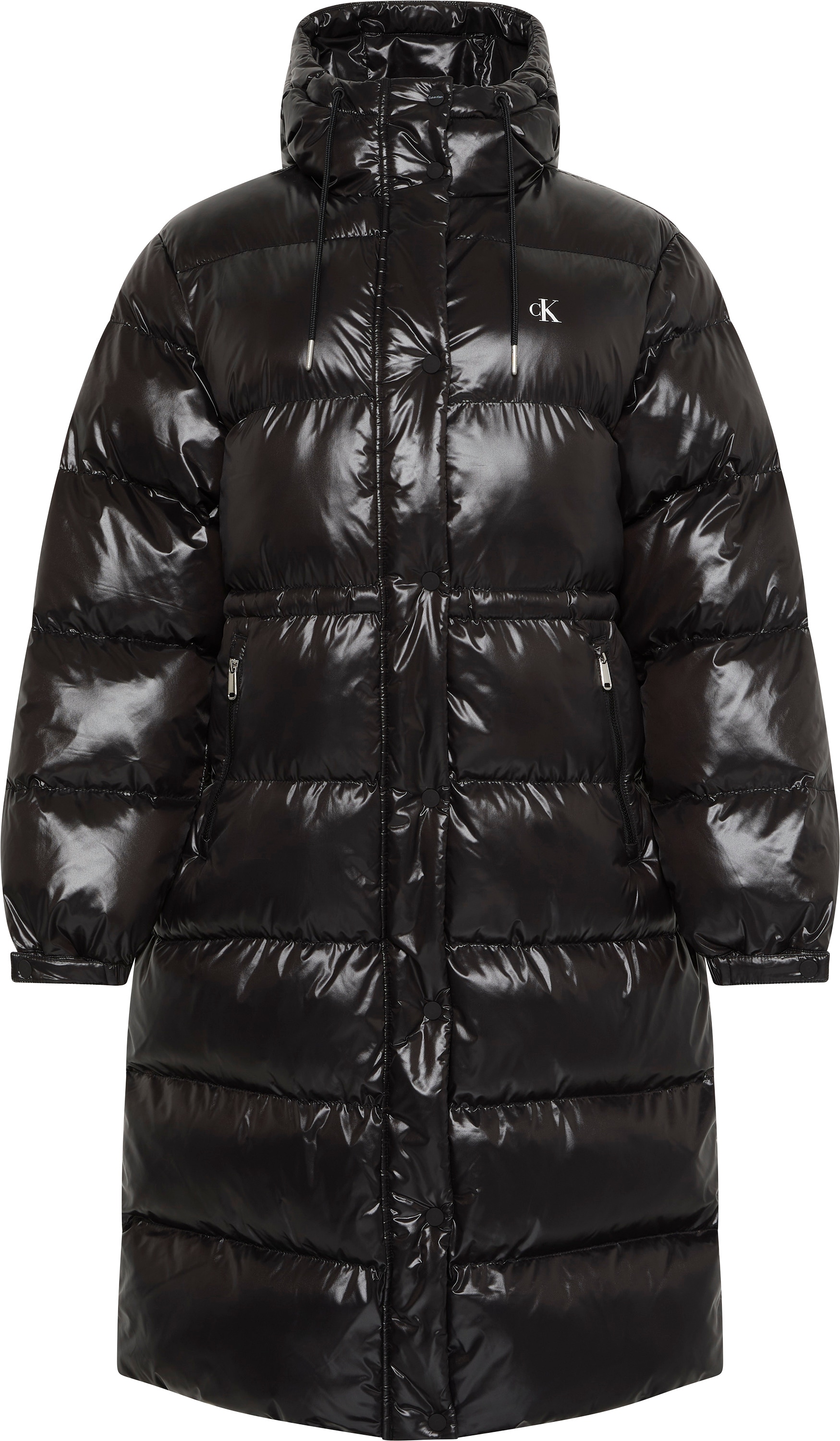 Image of Calvin Klein Jeans Steppmantel "SHINE LONG PUFFER COAT" Mit Rundhalsausschnitt, regular fit