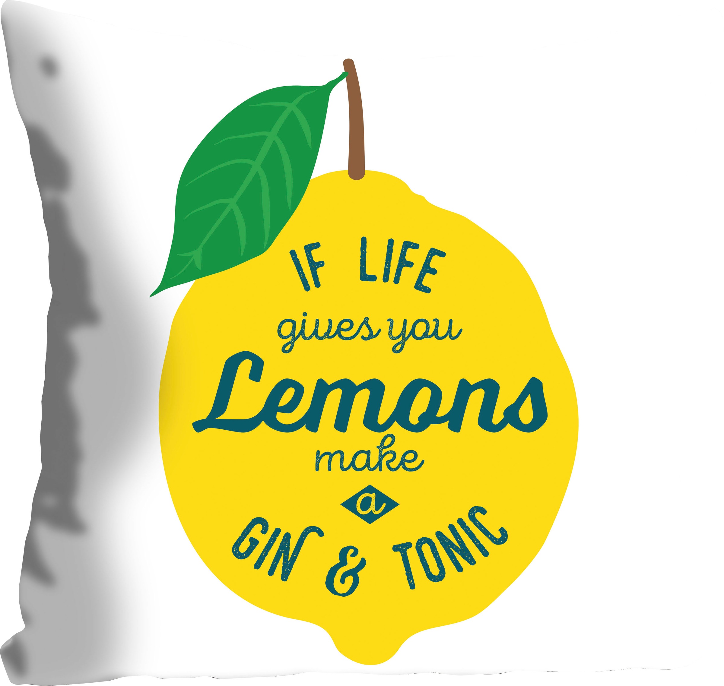 queence Dekokissen »Lemons«, mit einer Zitrone